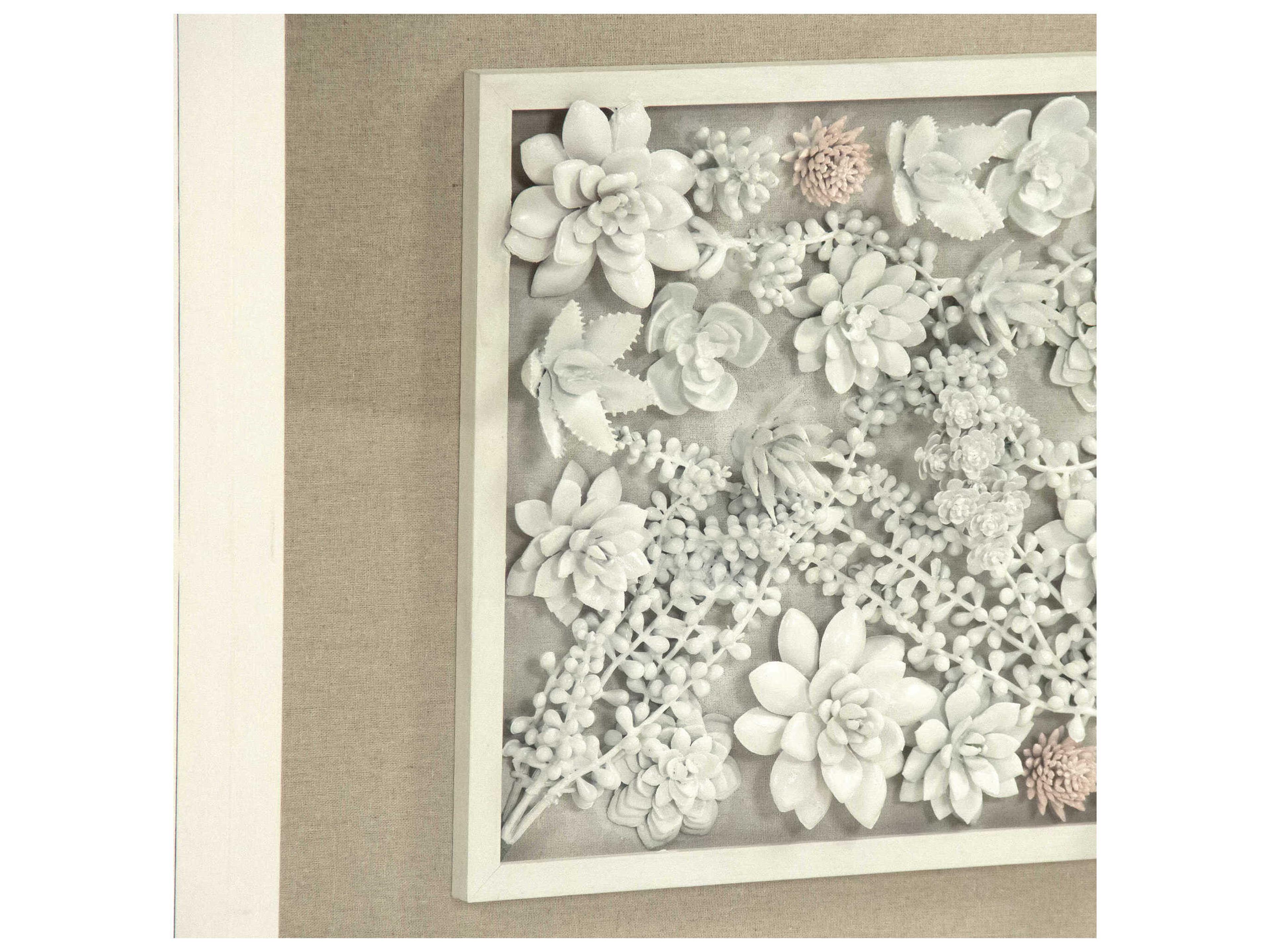 Zentique Abstract Ceramic Botanical Shadow boxes