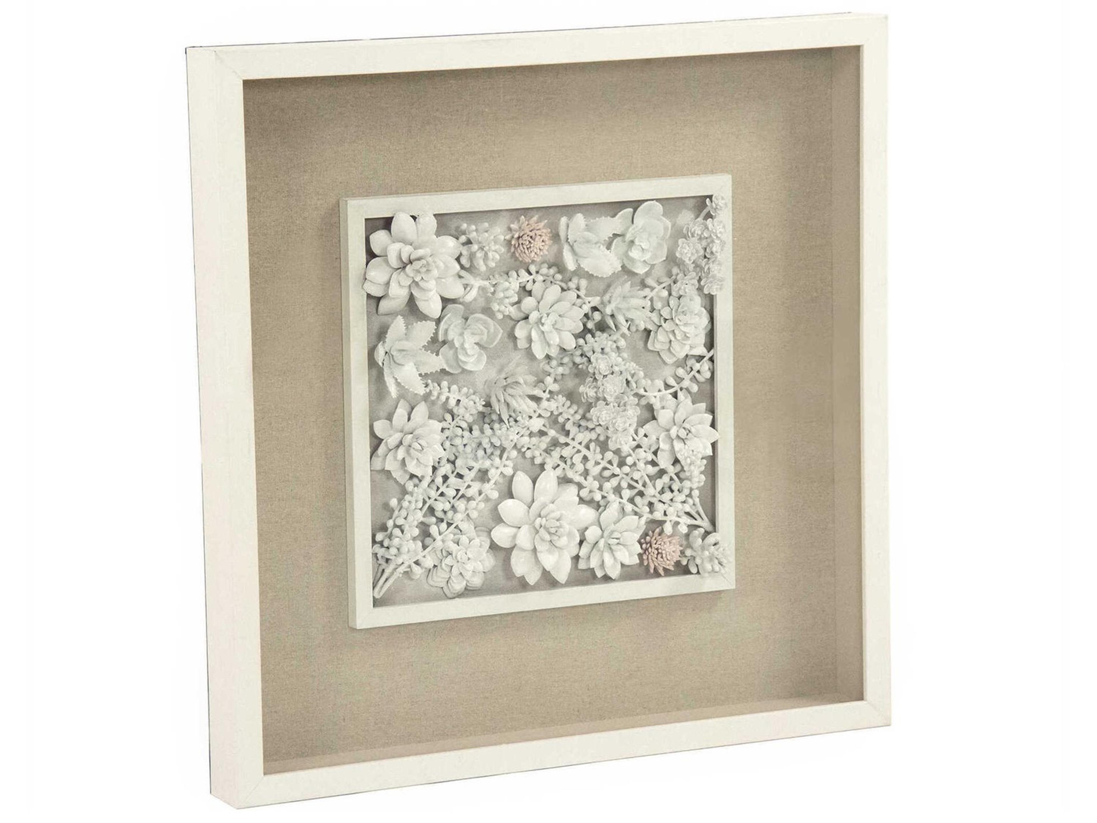 Zentique Abstract Ceramic Botanical Shadow boxes