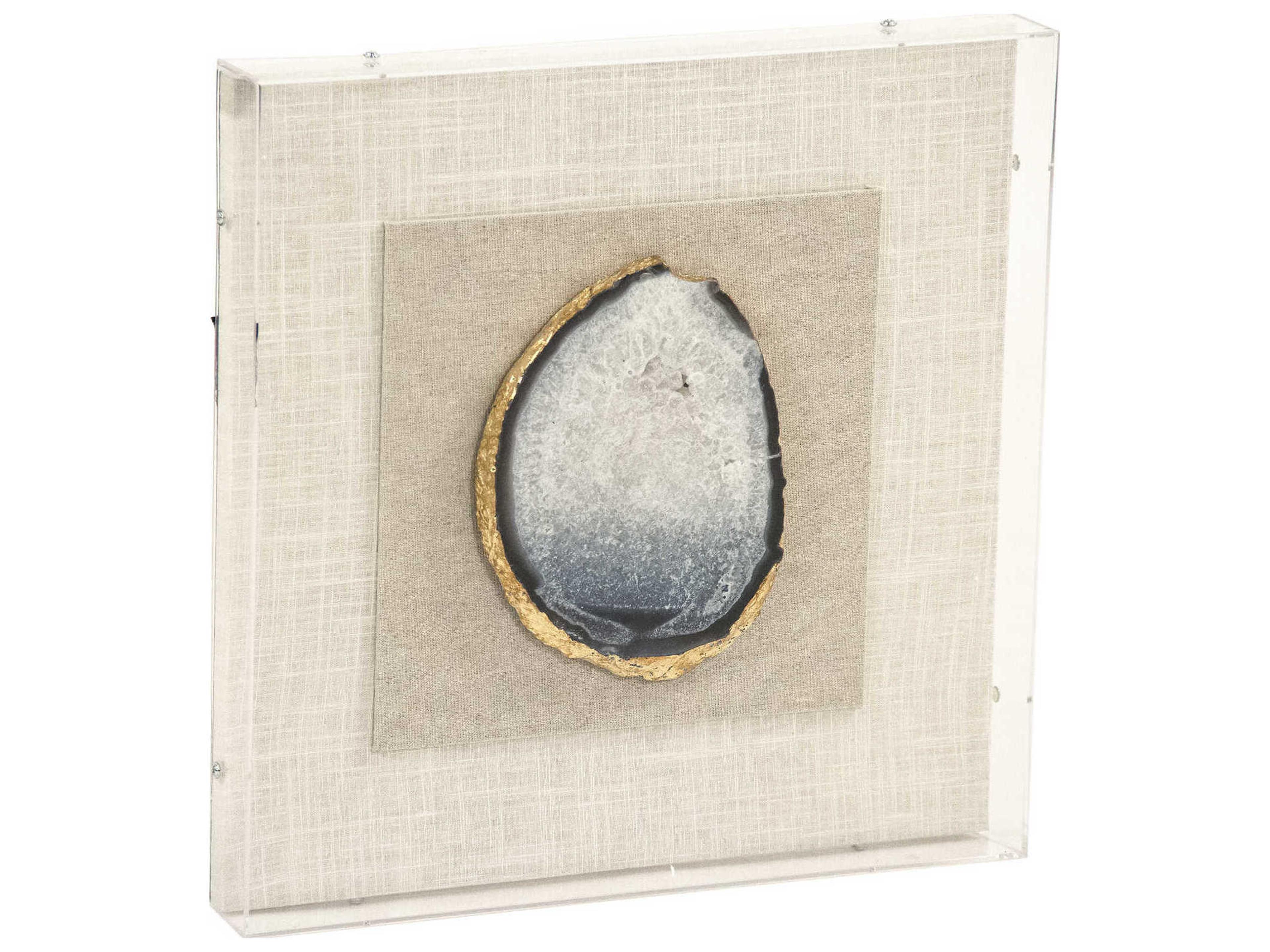 Zentique Blue Geode Shadow Box