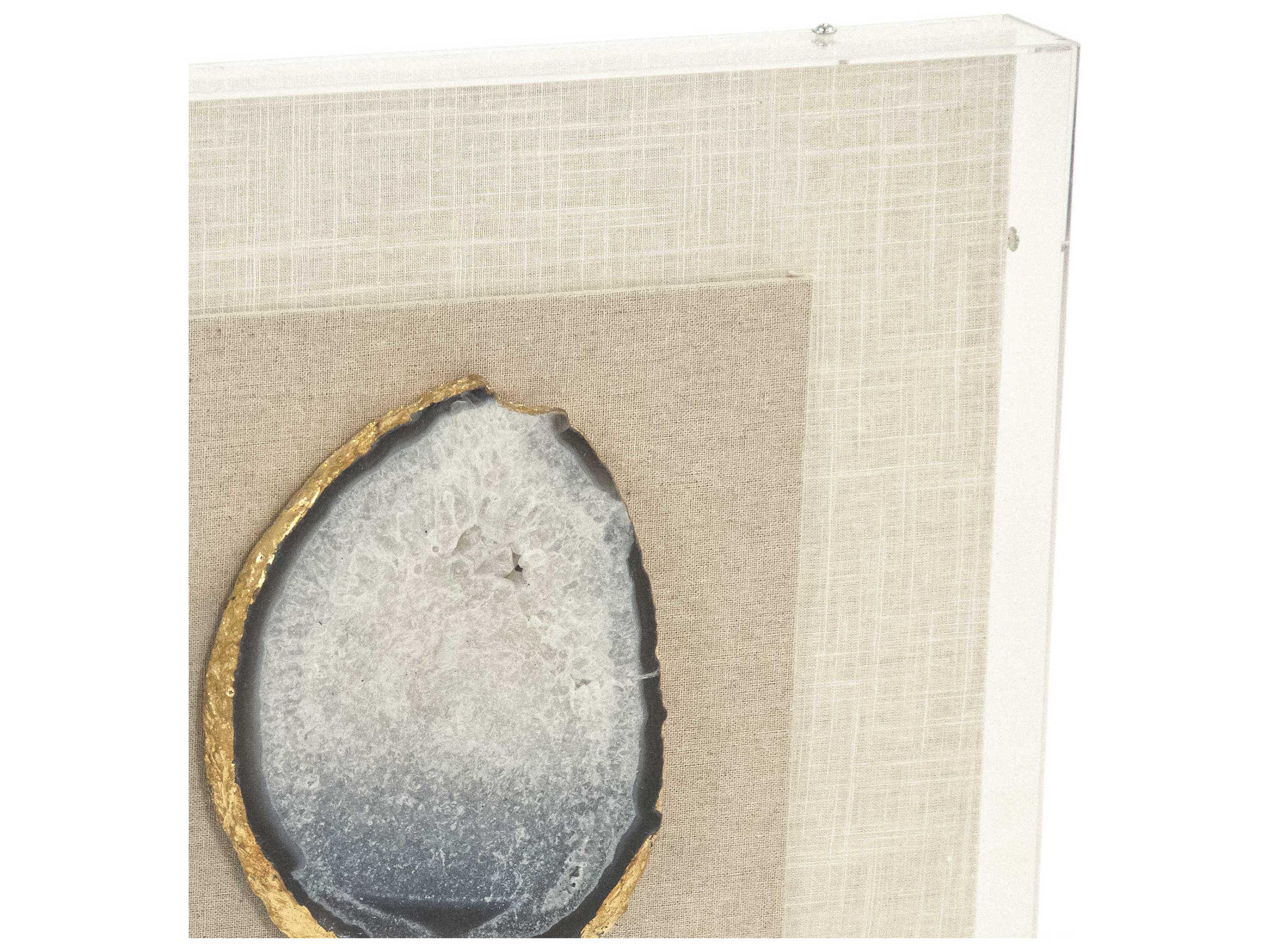 Zentique Blue Geode Shadow Box