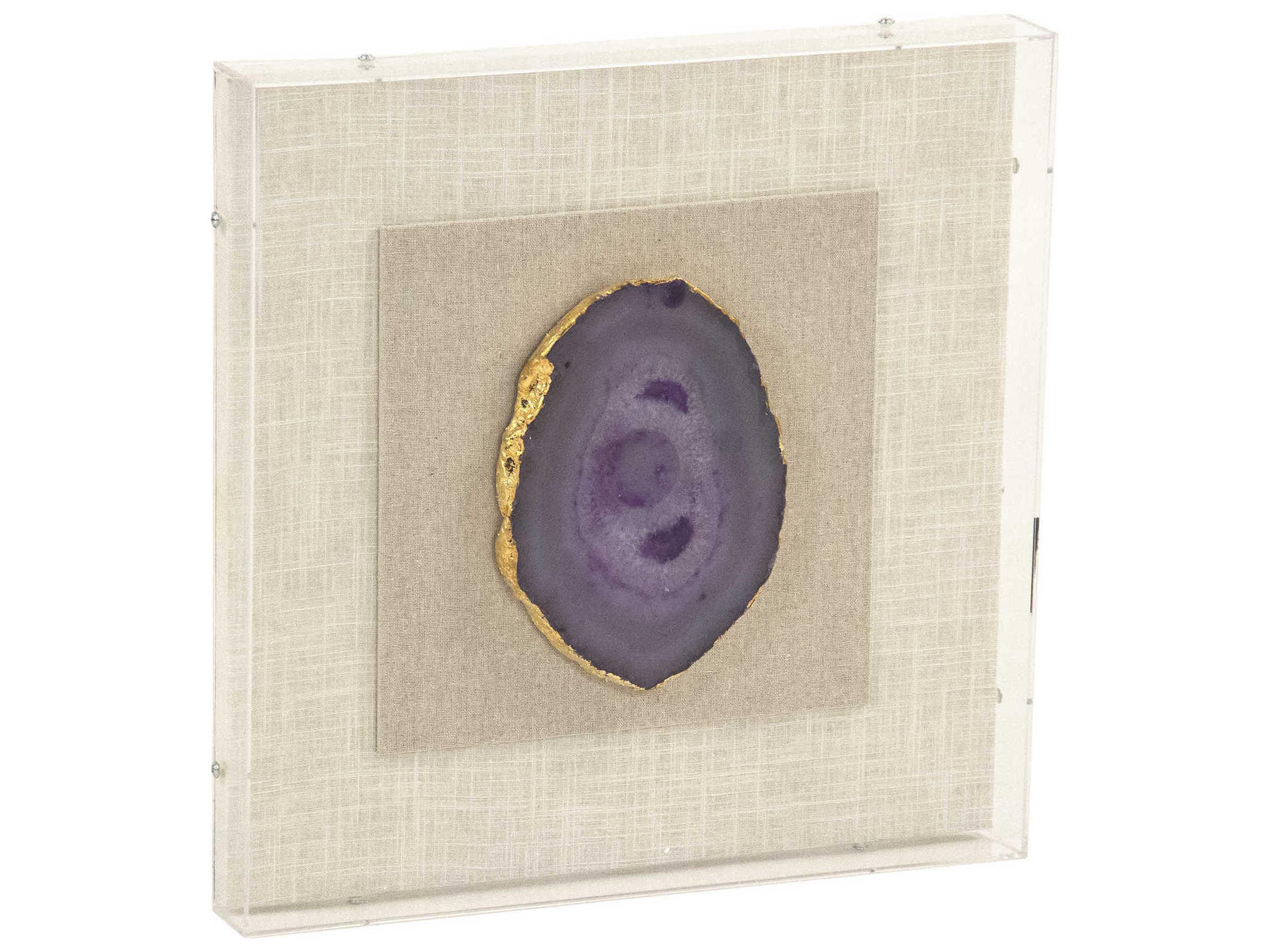 Zentique Purple Geode Shadow Box