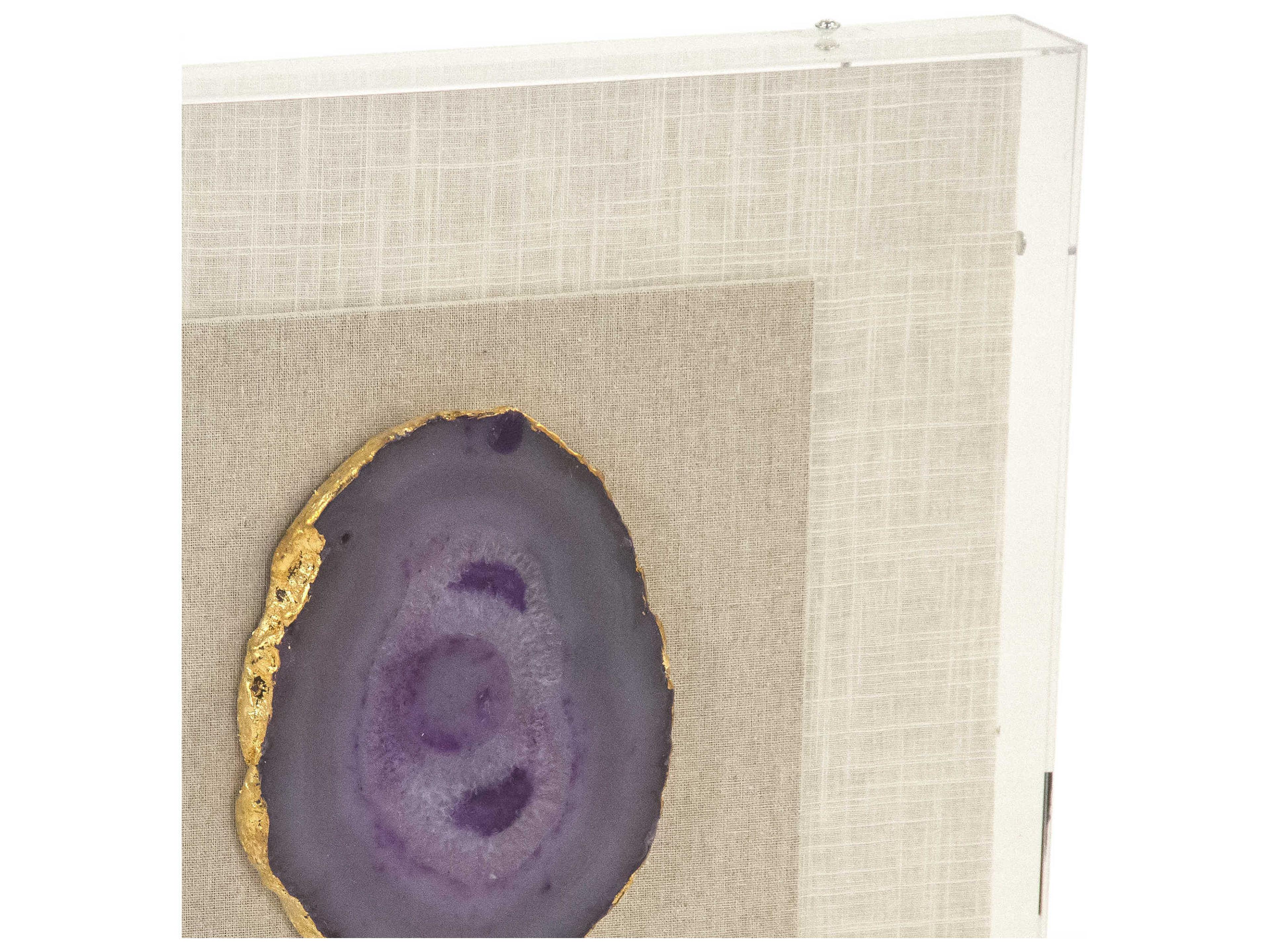 Zentique Purple Geode Shadow Box