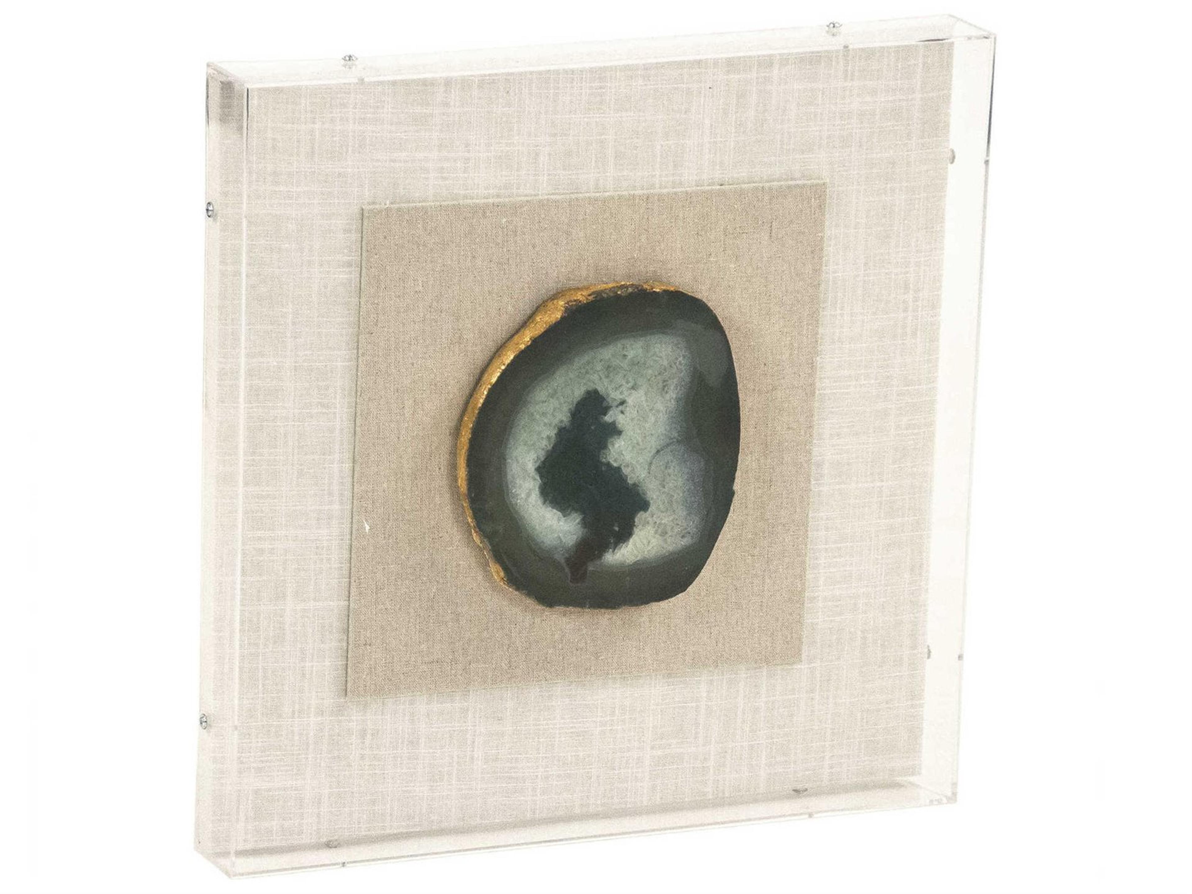 Zentique Green Geode Shadow Box