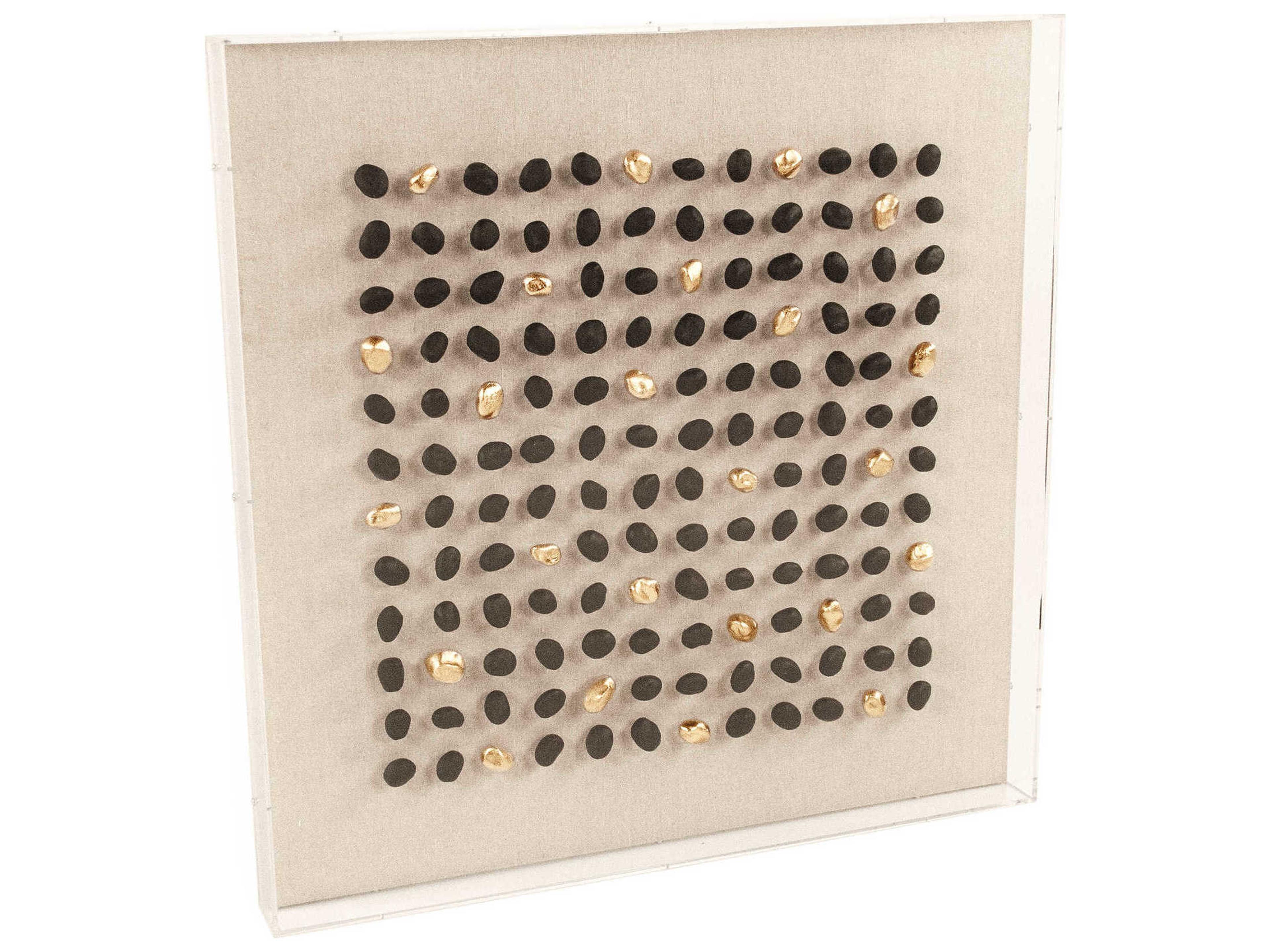 Zentique Gold/Black Stone Acrylic Shadow boxes