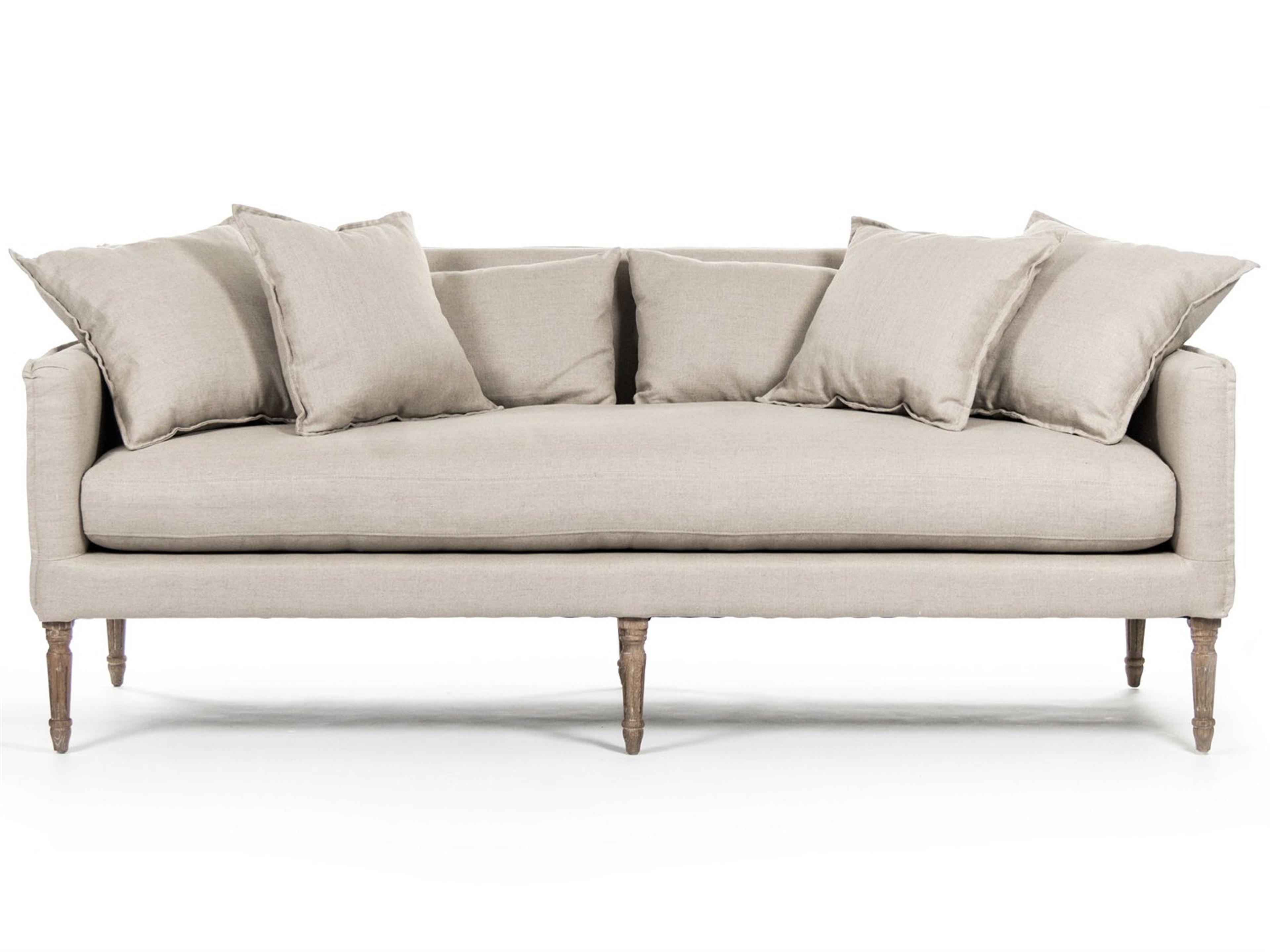 Zentique Beige Upholstered Sofa