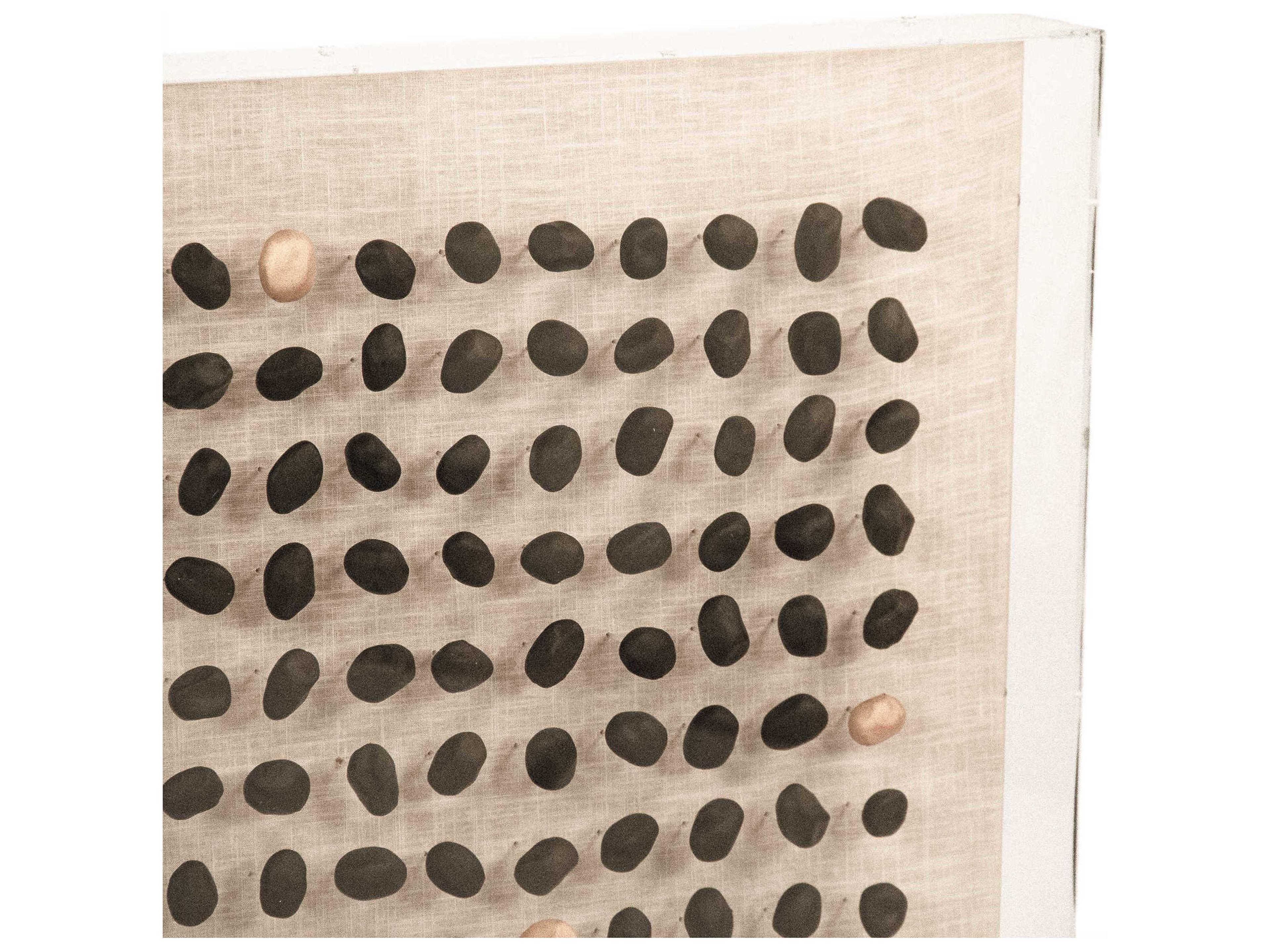 Zentique Gold / Black Stone Shadow Box