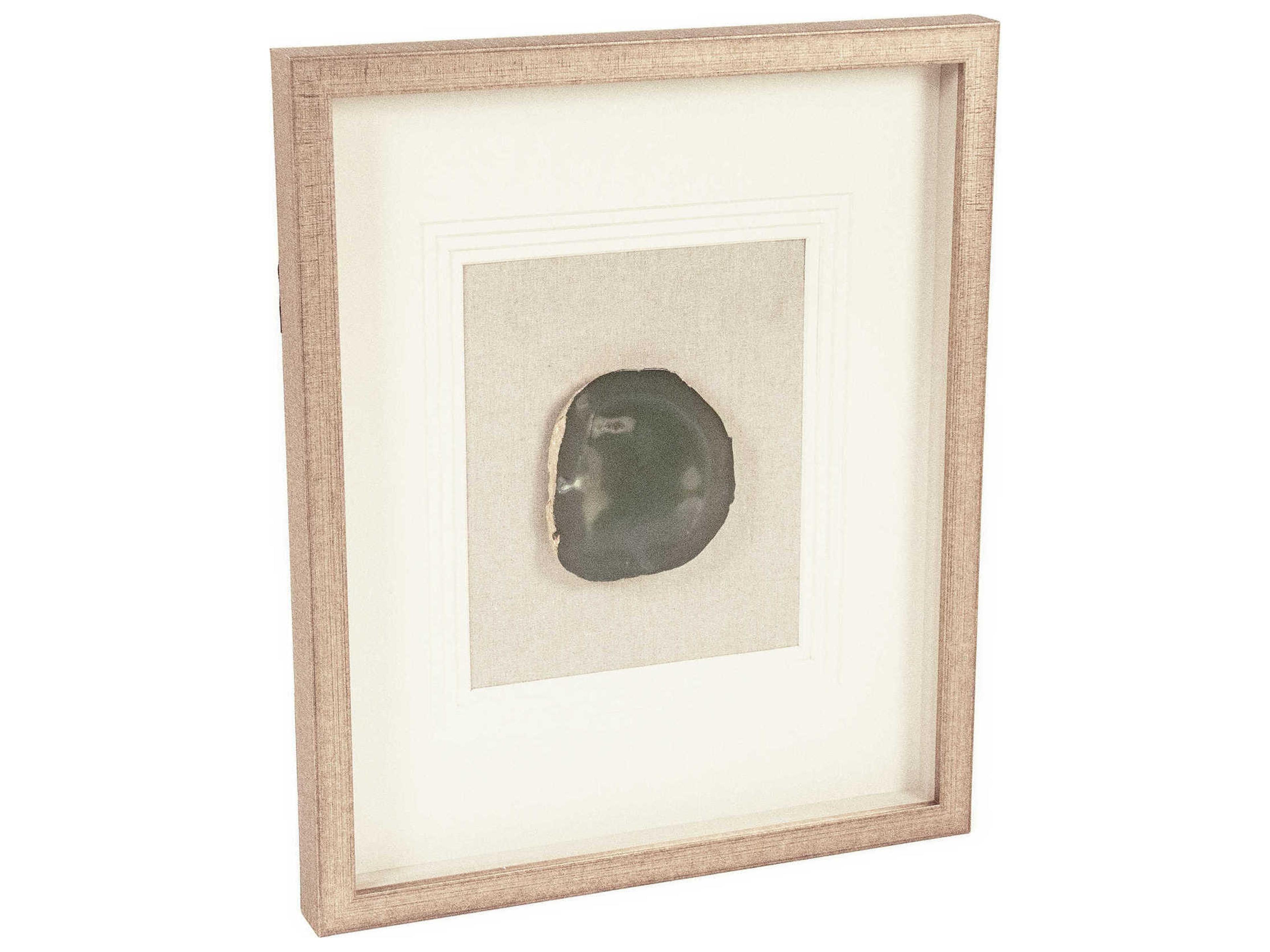 Zentique Green Geode Shadow Box