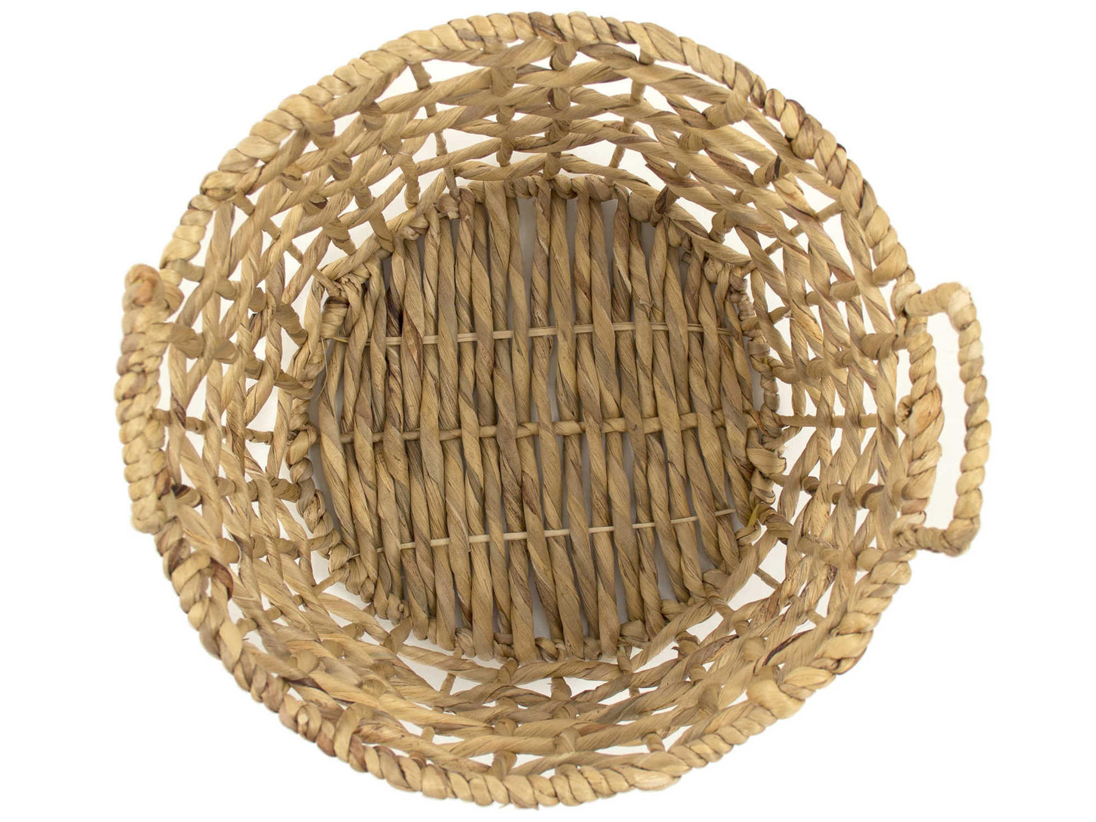 Zentique Brown 14" Water Hyacinth Basket