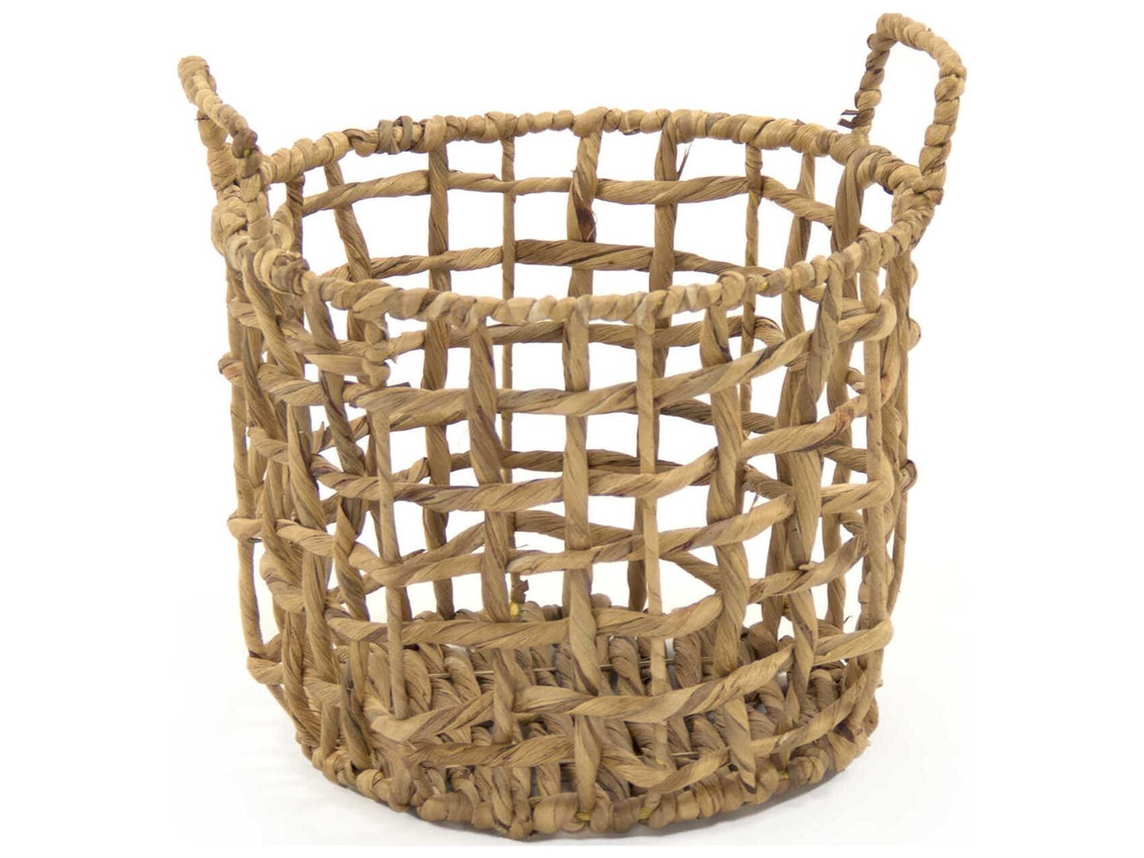 Zentique Water Hyacinth Brown Storage Bin