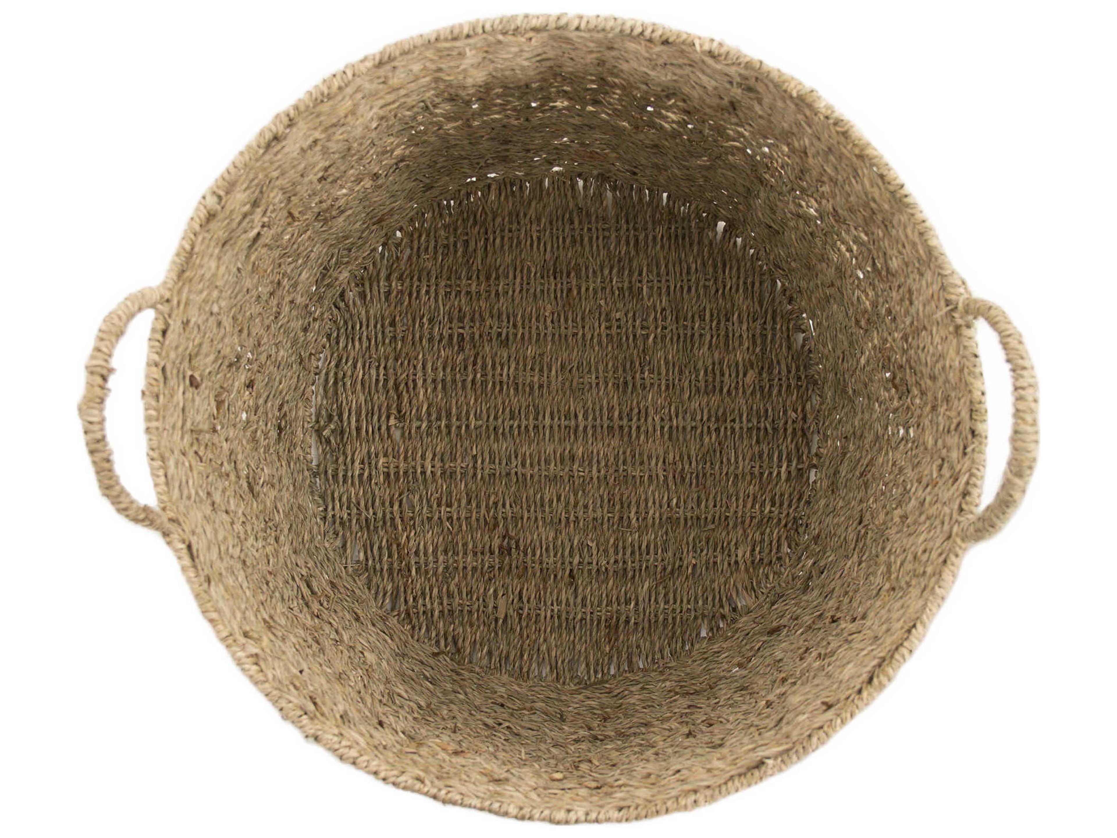 Zentique Brown 17" Woven Metal Basket