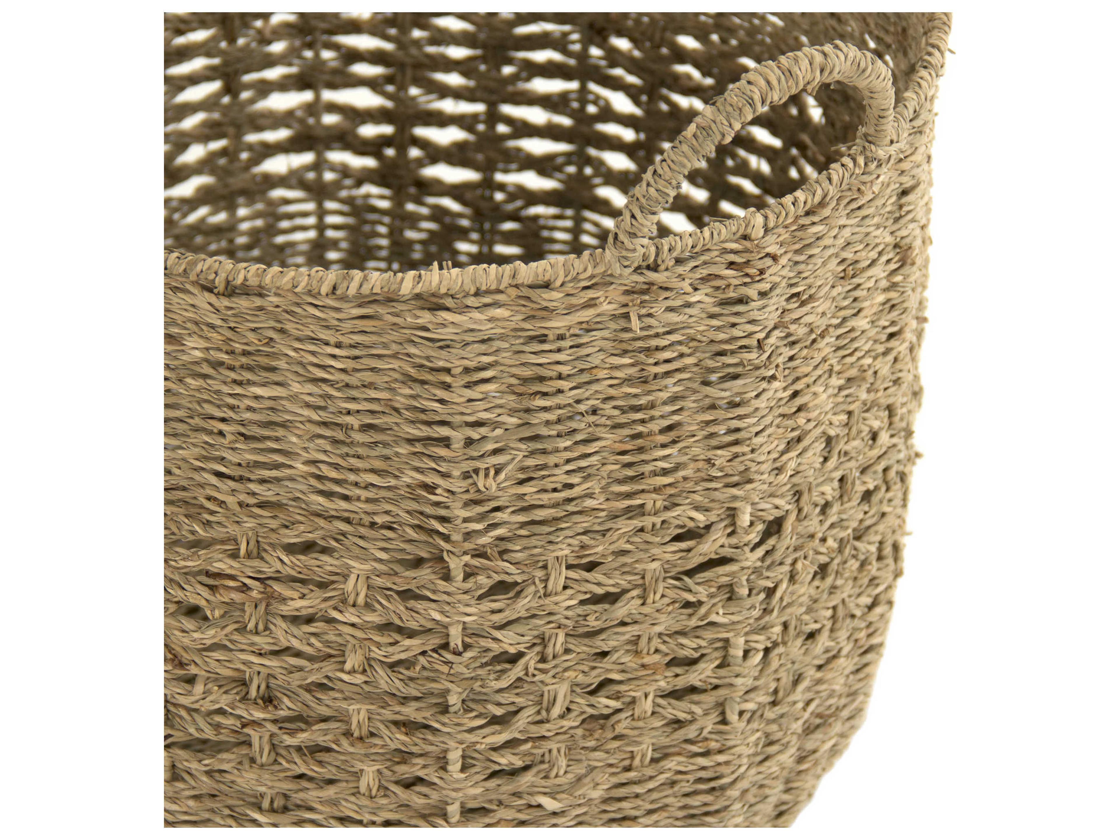Zentique Brown 17" Woven Metal Basket