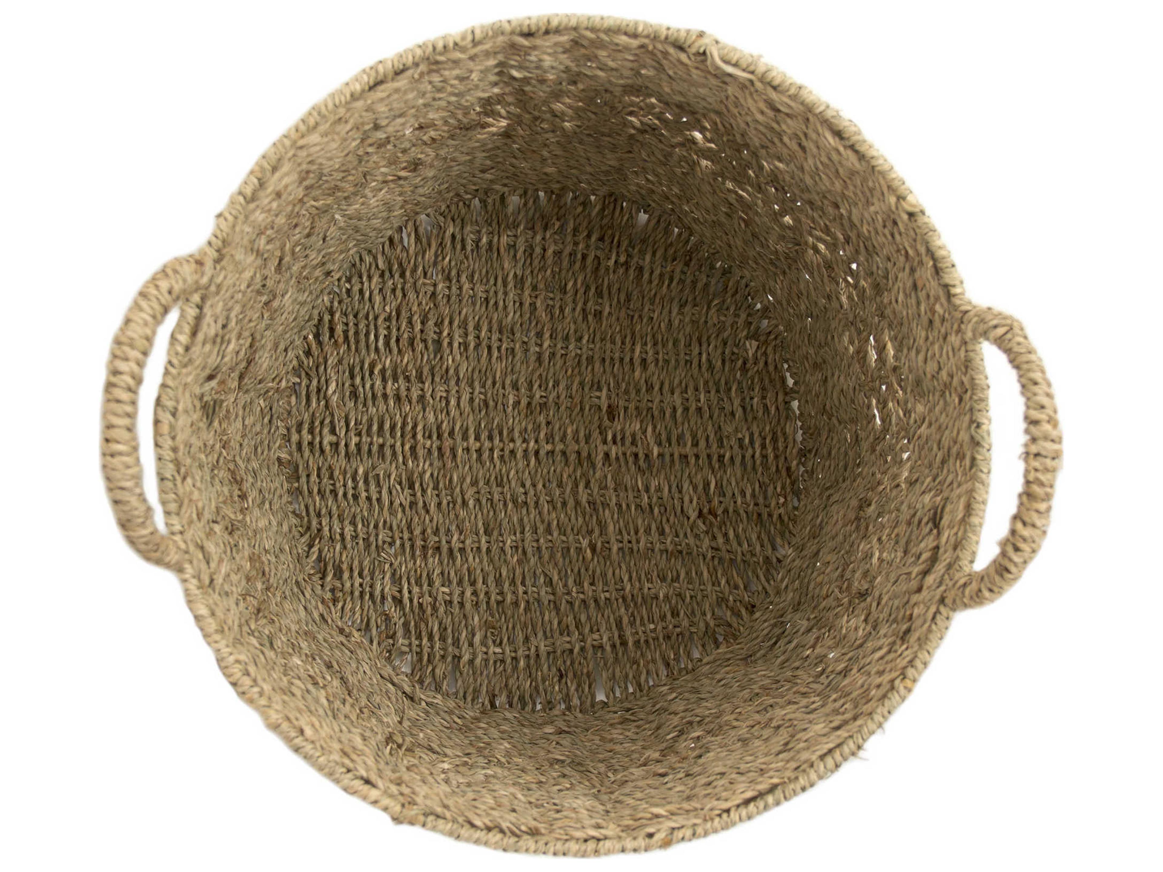Zentique Brown 14" Woven Metal Basket