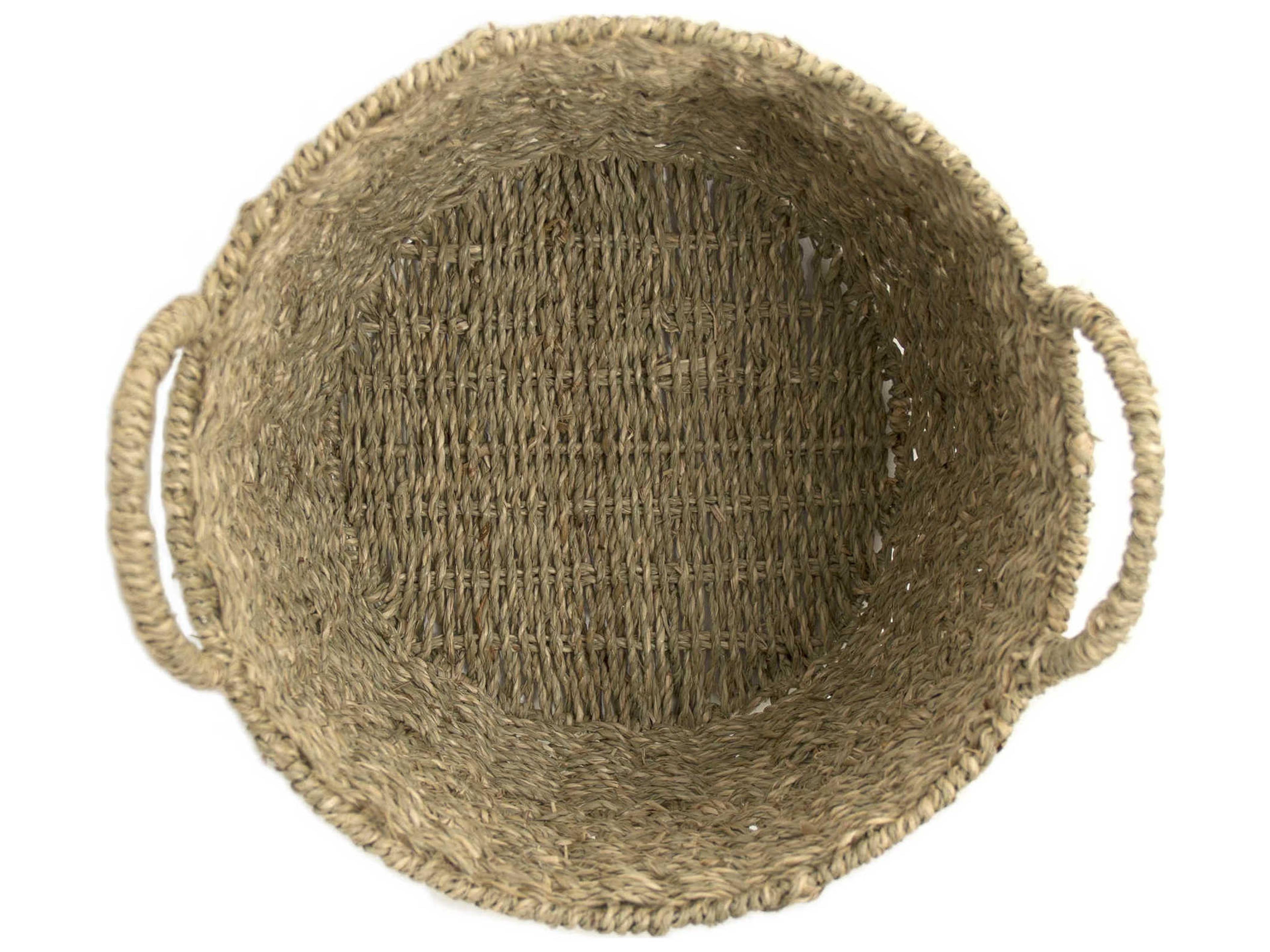 Zentique Brown 12" Woven Metal Basket
