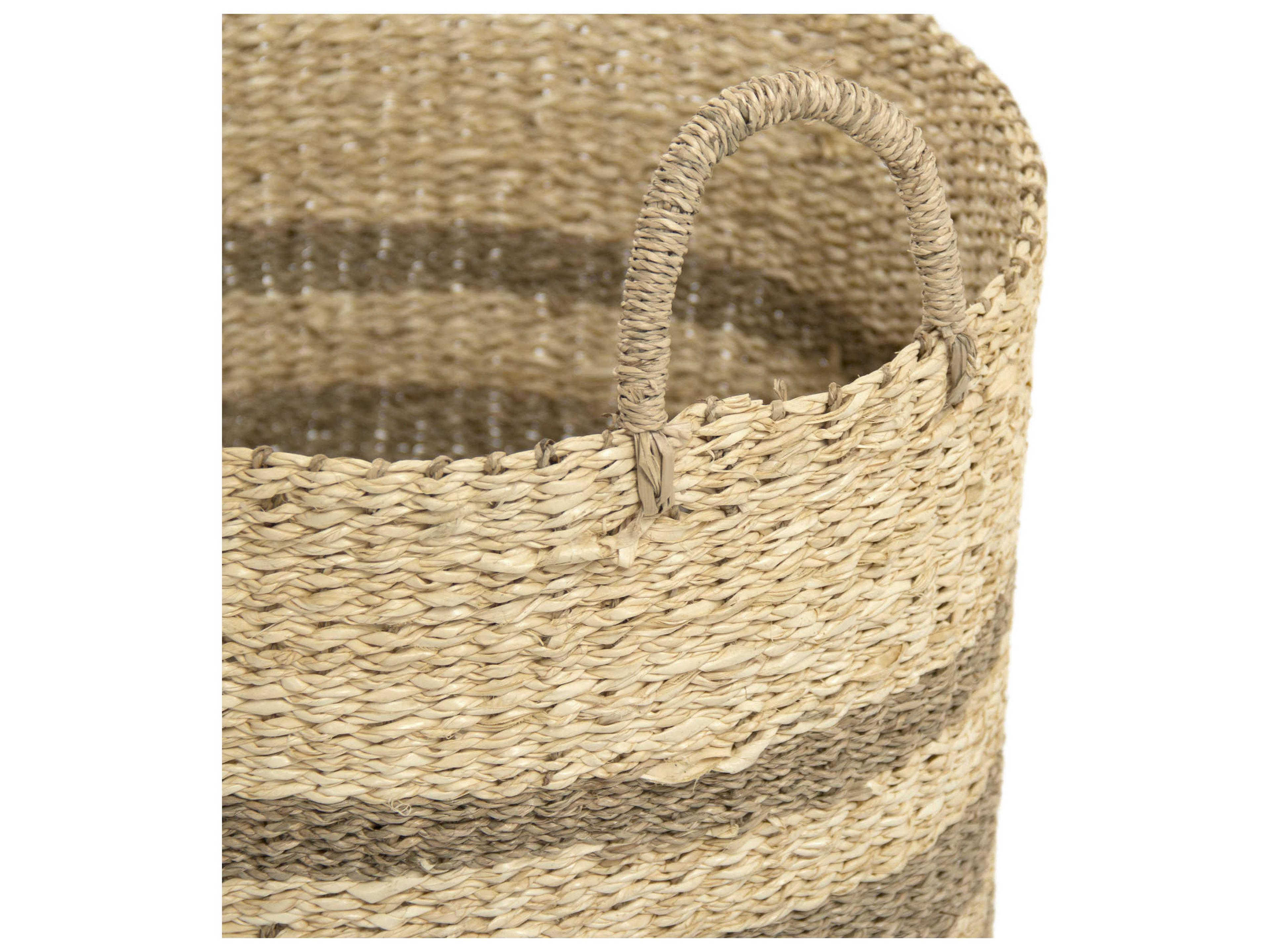 Zentique Brown 18" Woven Wire Basket
