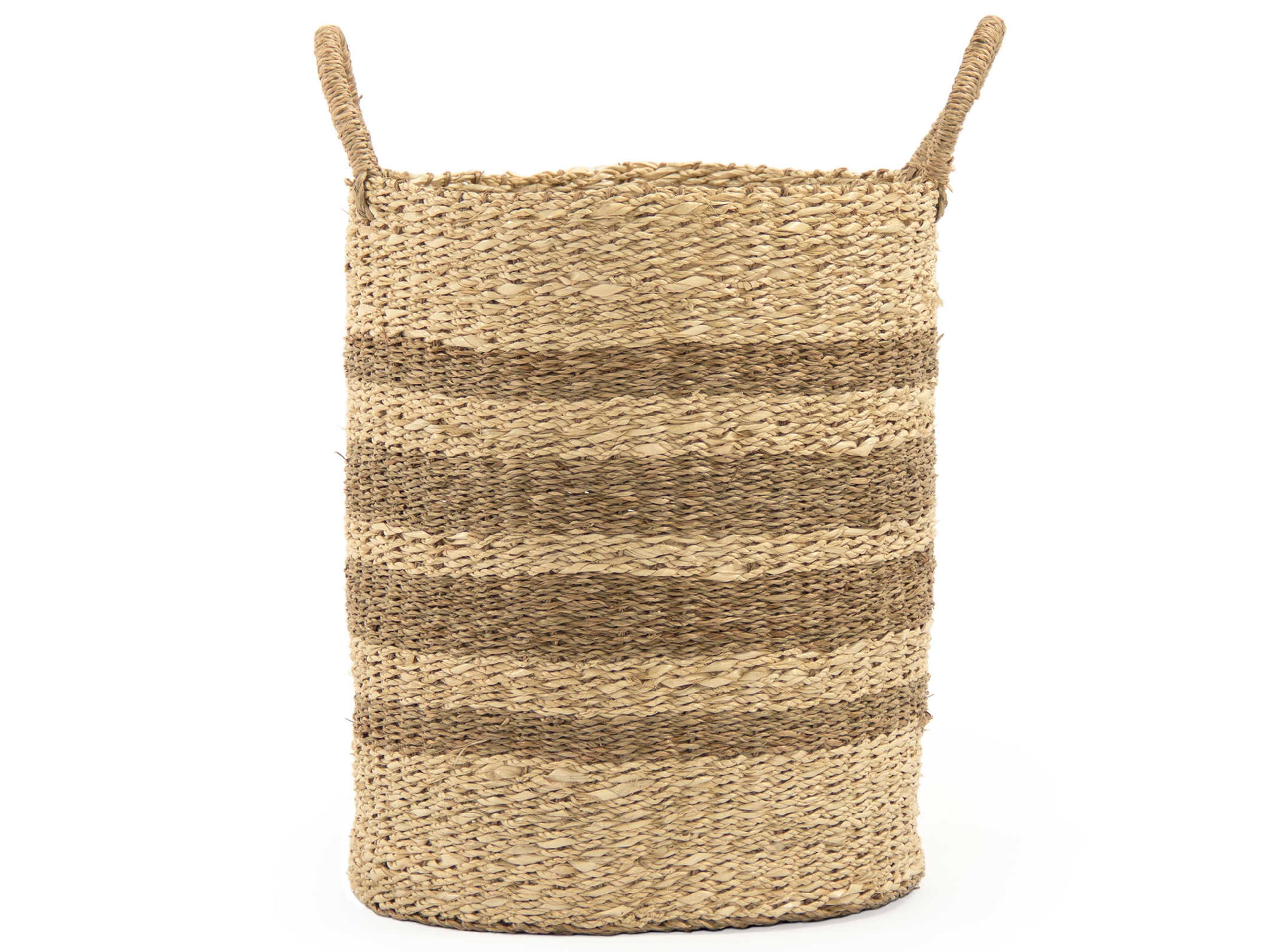 Zentique Brown 14" Woven Wire Basket