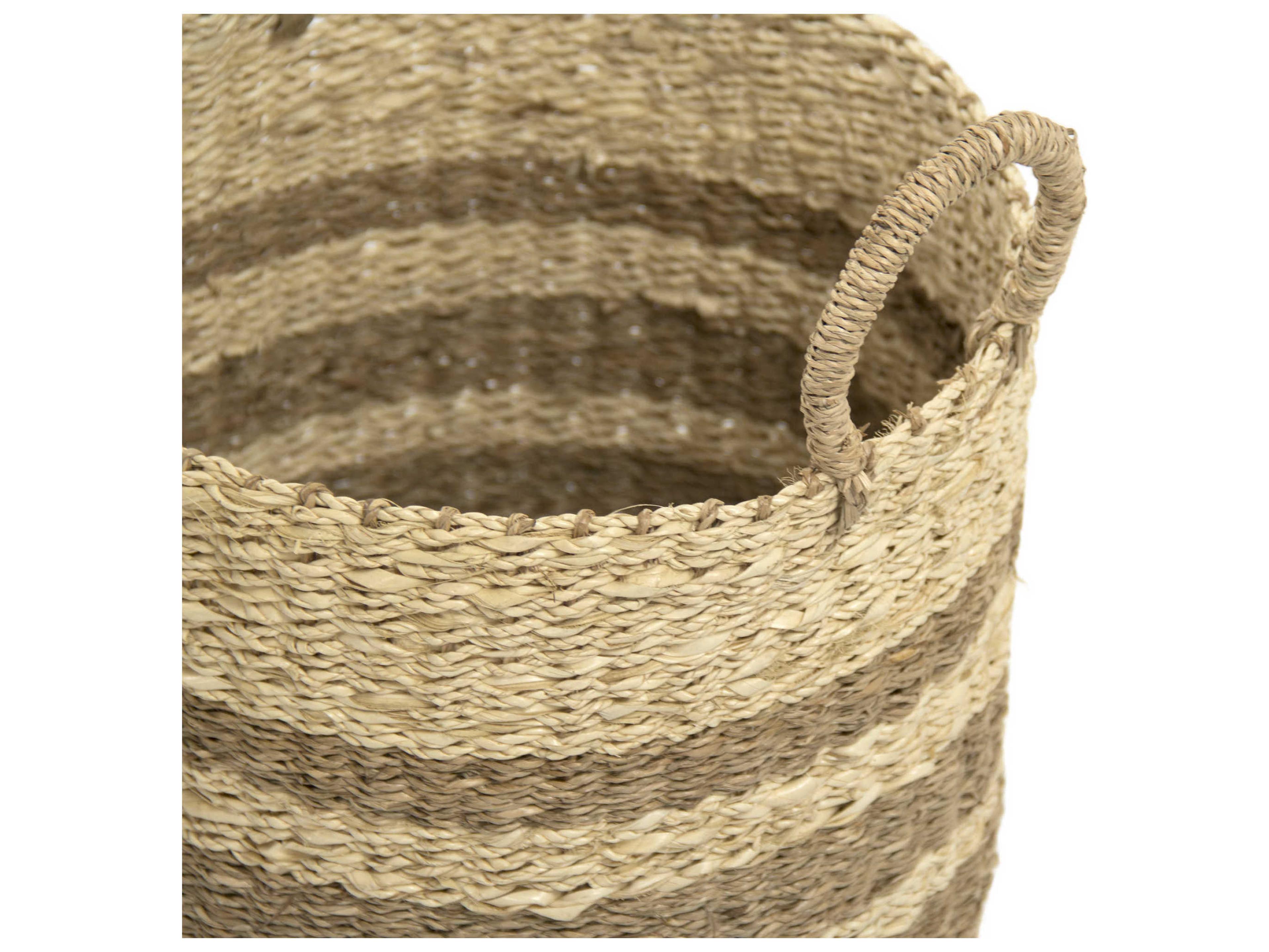 Zentique Brown 14" Woven Wire Basket