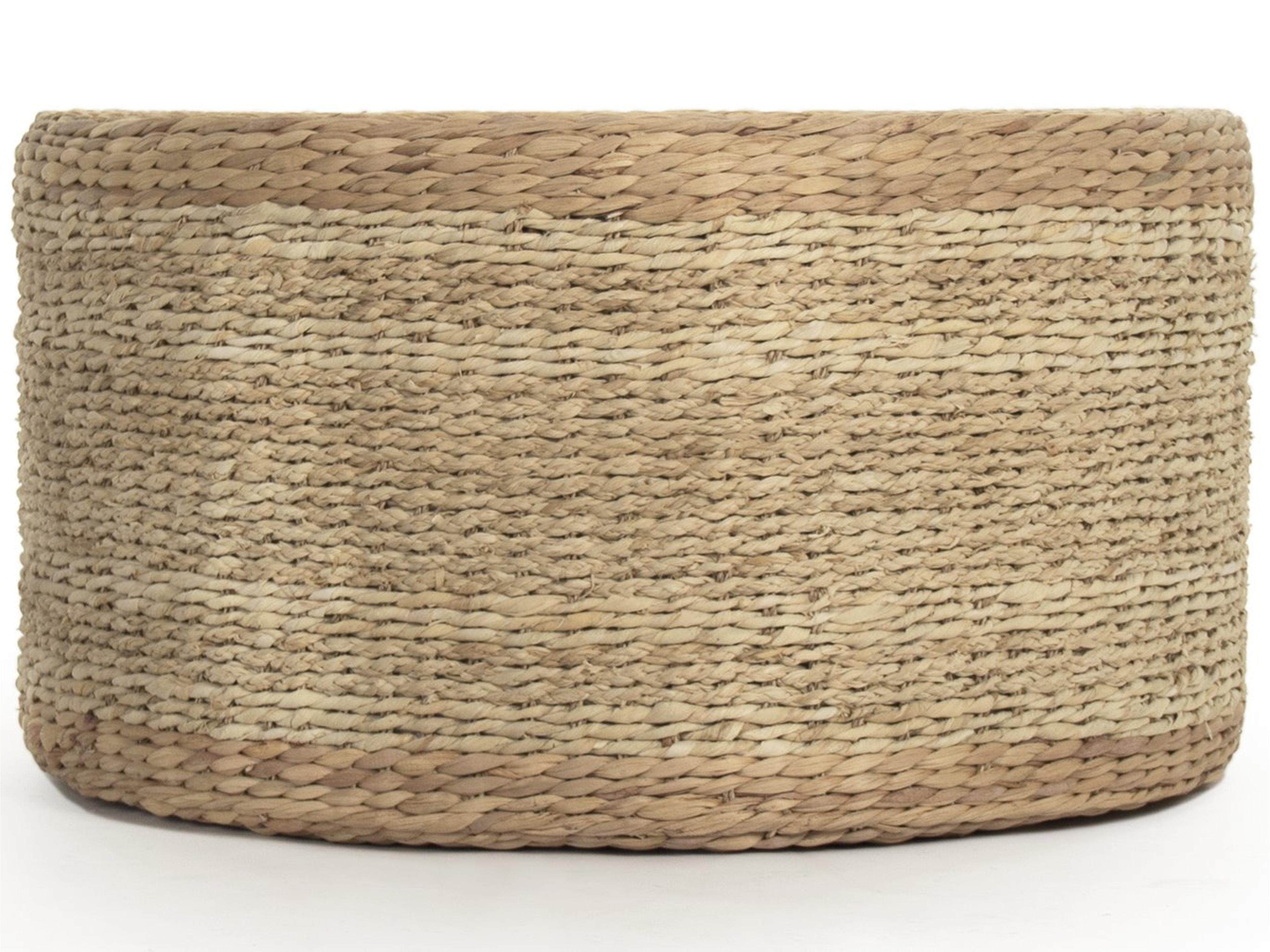 Zentique Brown Ottoman