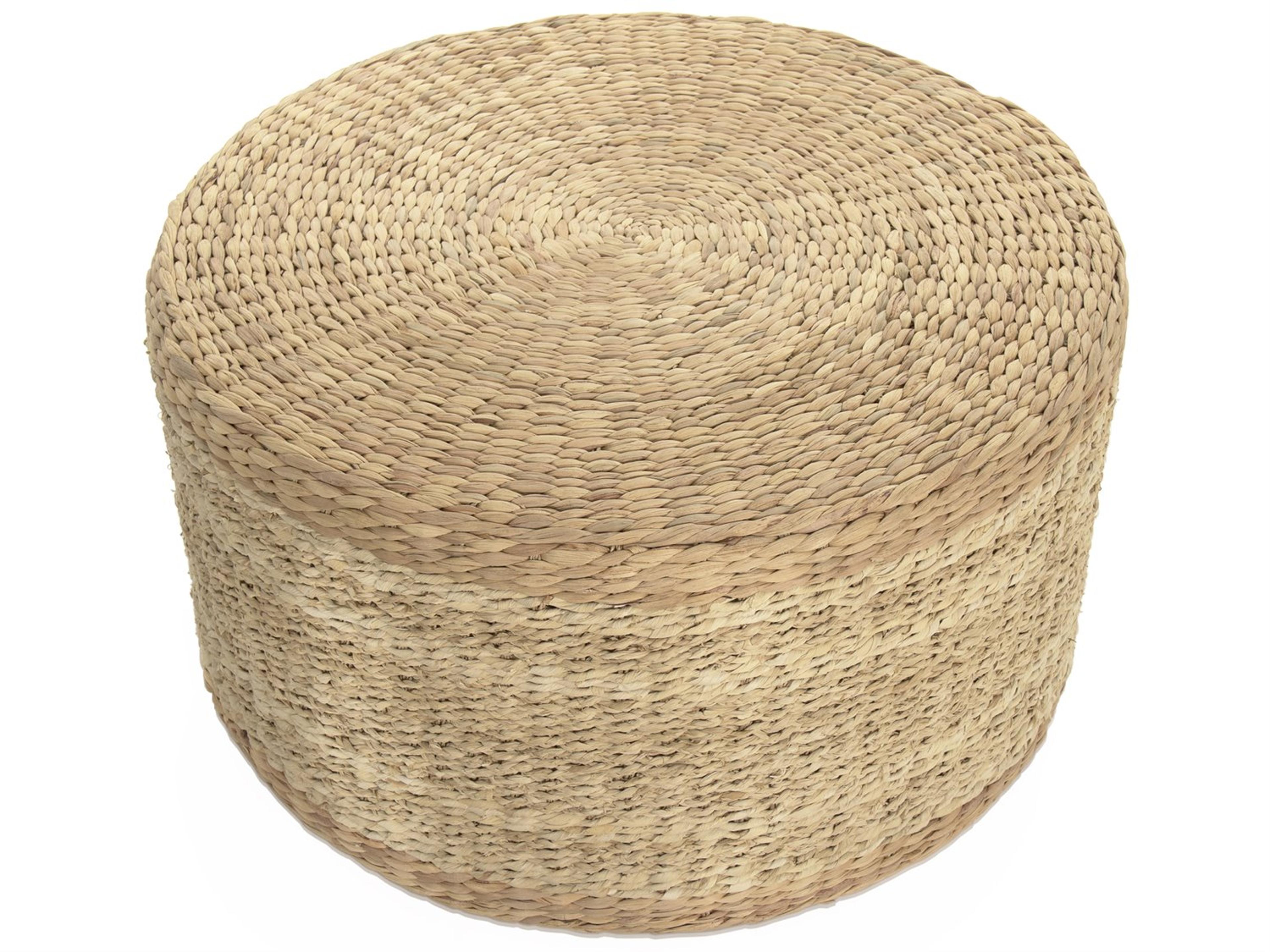 Zentique Brown Ottoman