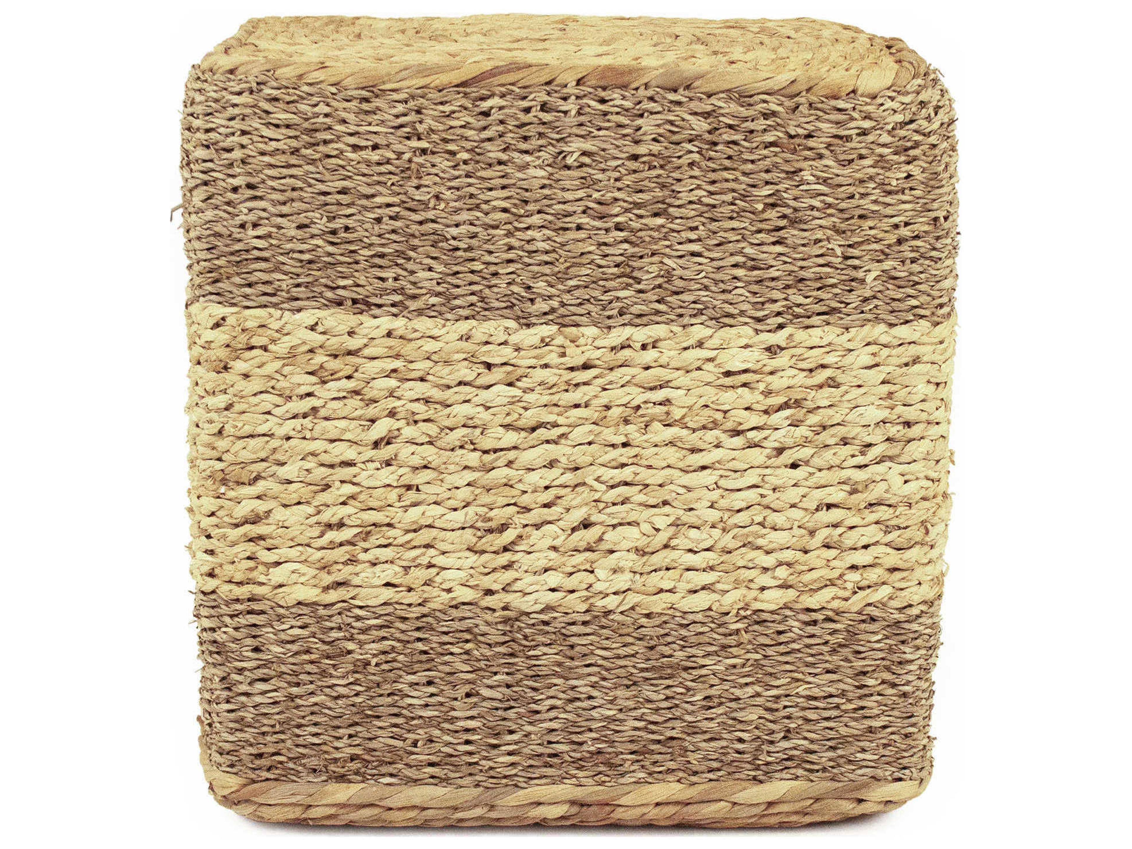 Zentique Light Dark Brown Ottoman