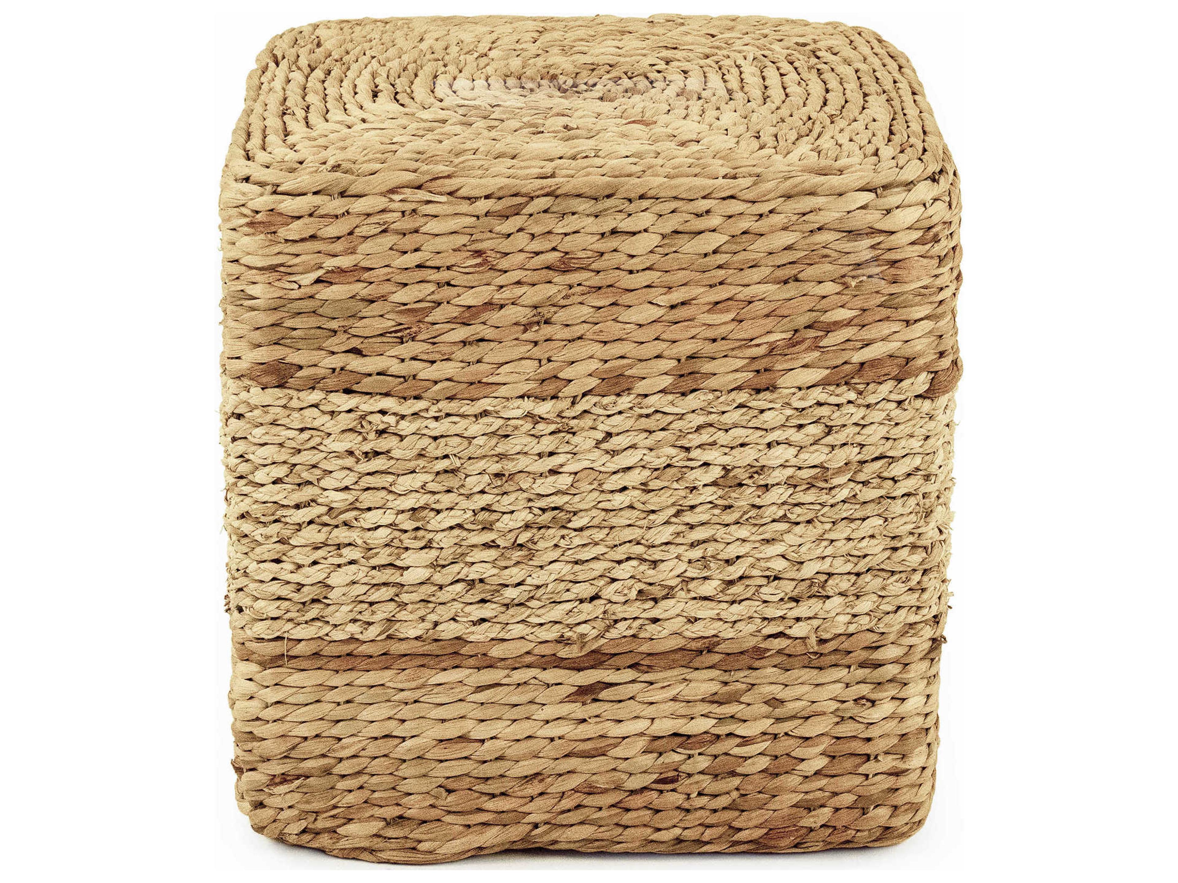 Zentique Brown Tan Ottoman