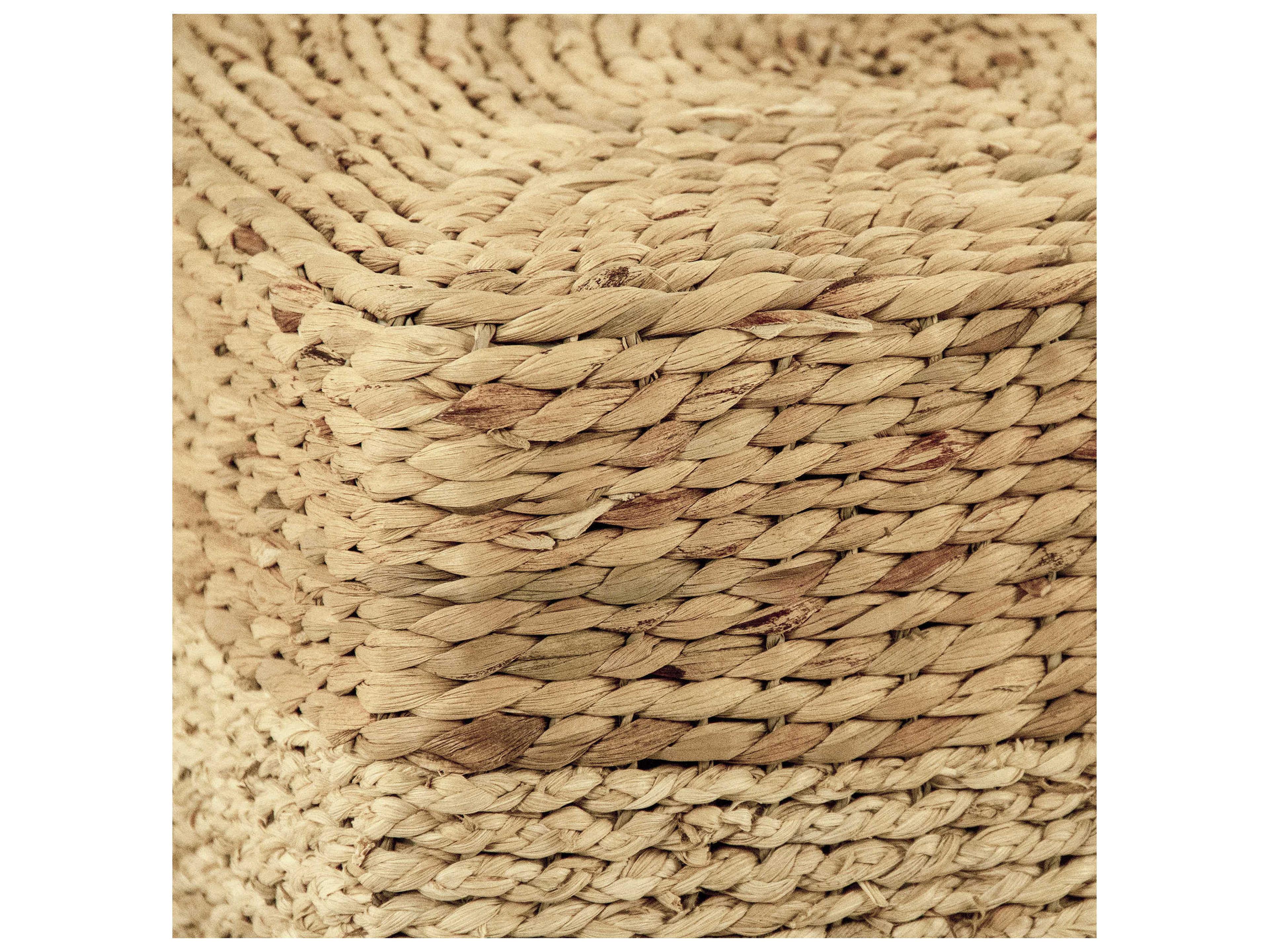 Zentique Brown Tan Ottoman