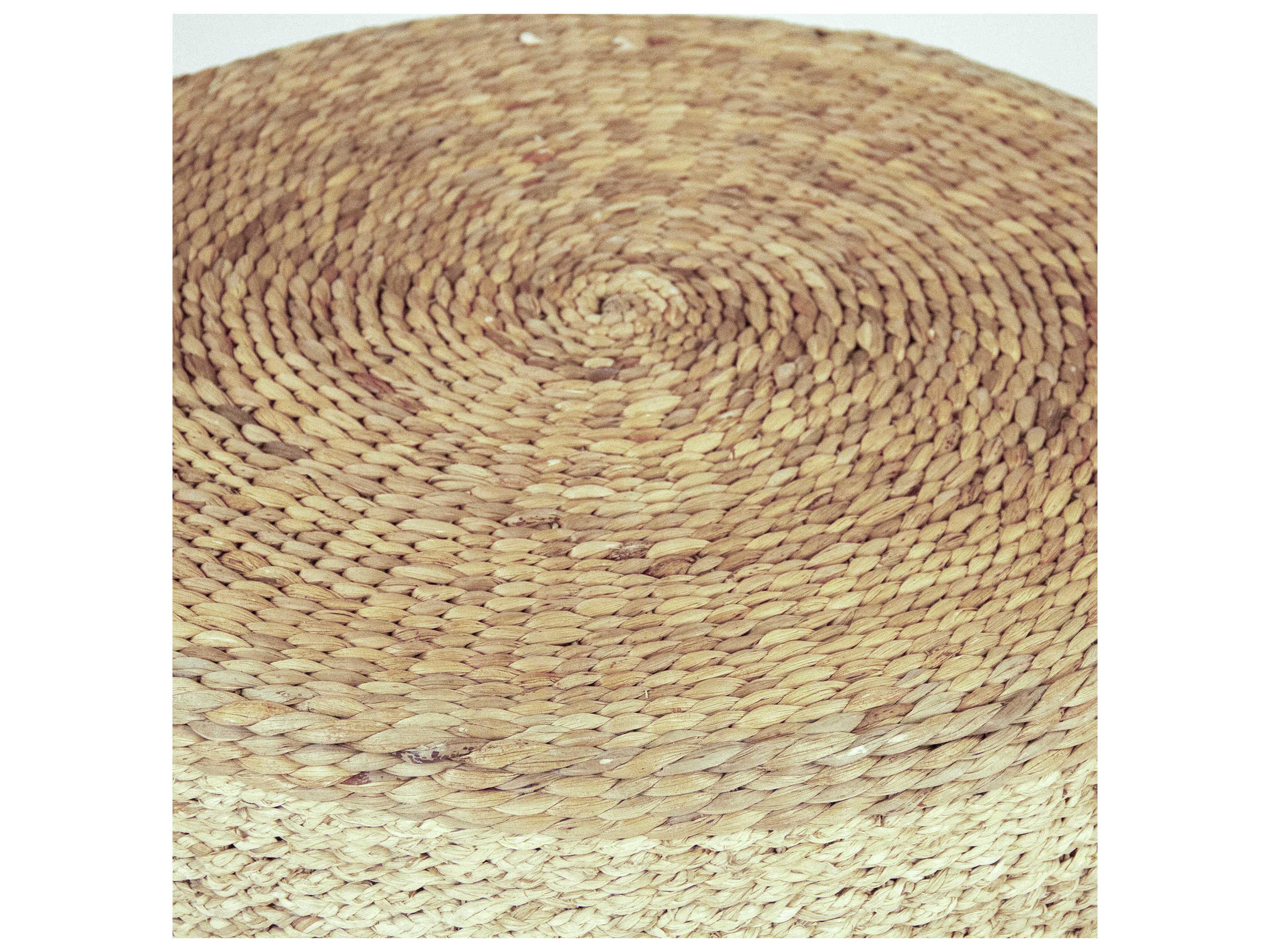 Zentique Light Dark Brown Ottoman