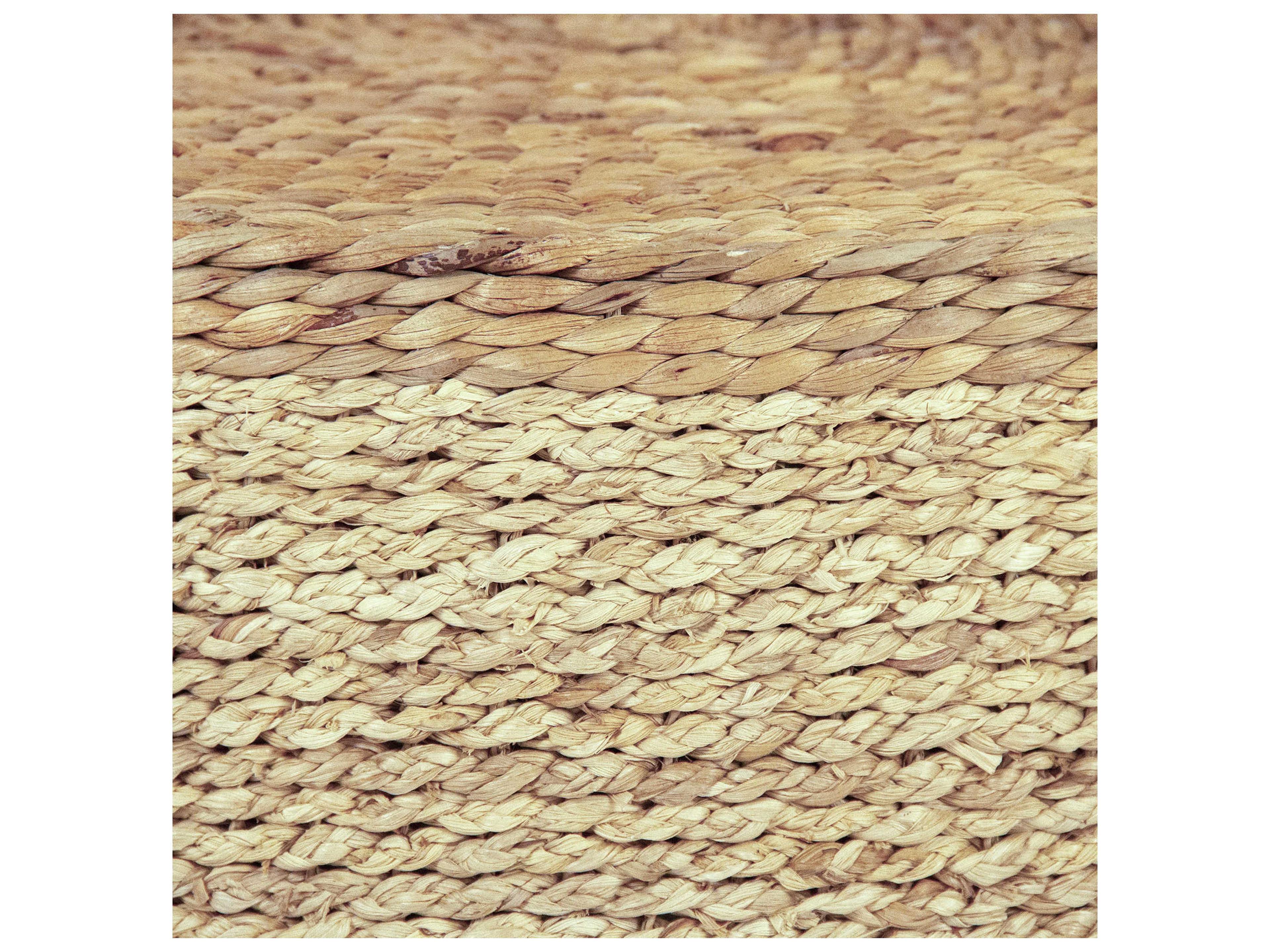 Zentique Light Dark Brown Ottoman