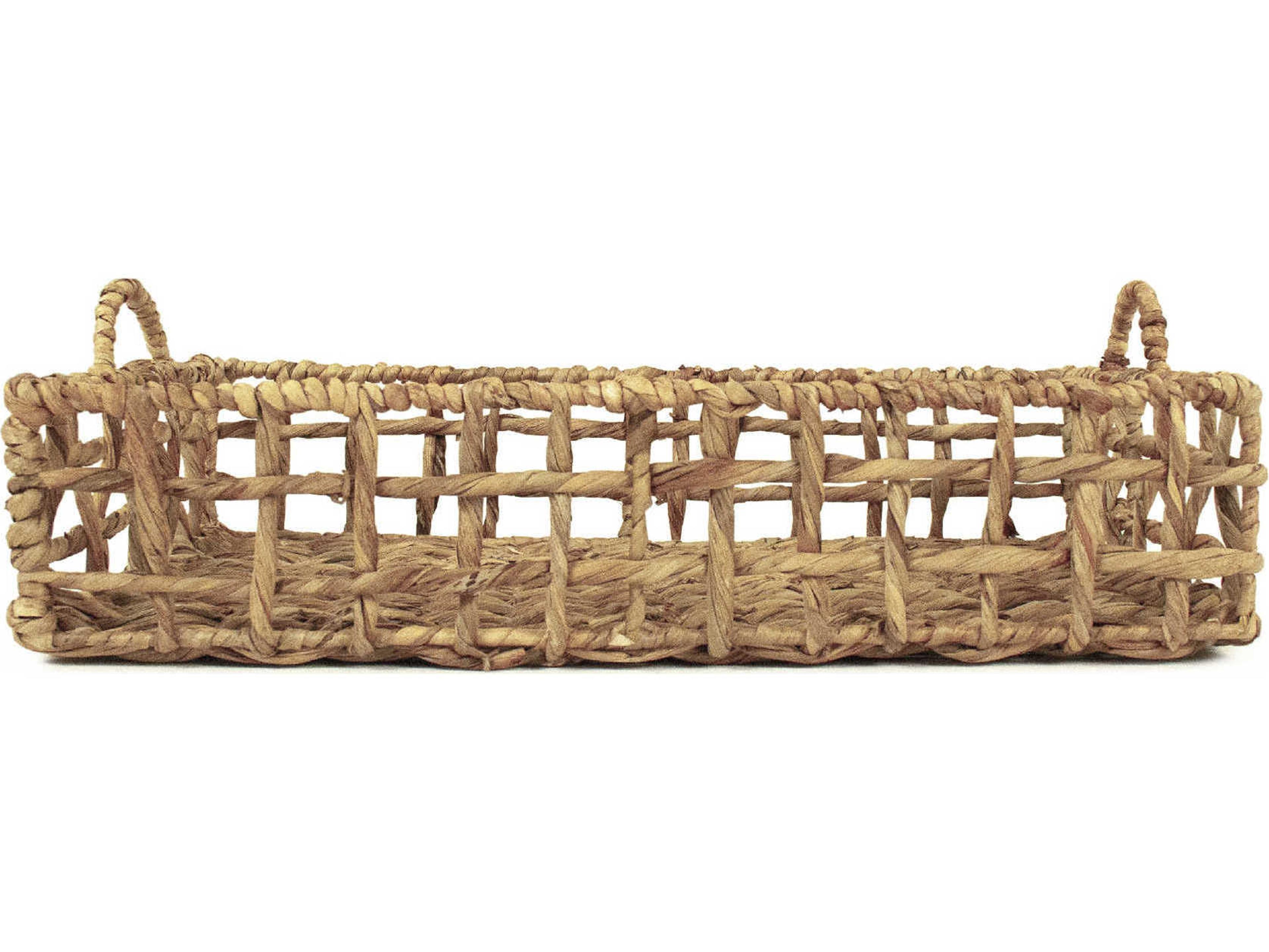 Zentique Brown 22" Woven Serving Tray