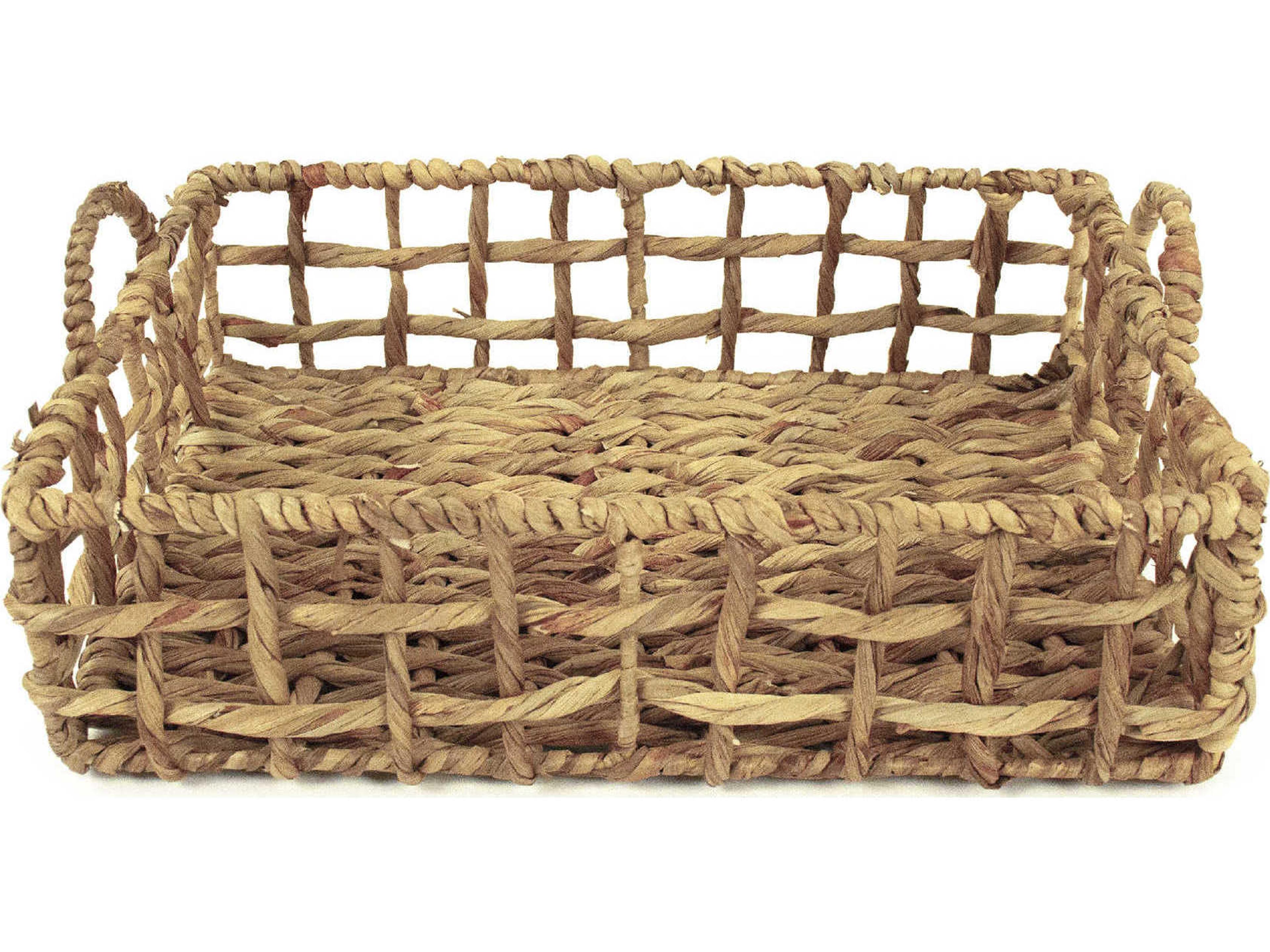 Zentique Brown 18" Woven Serving Tray