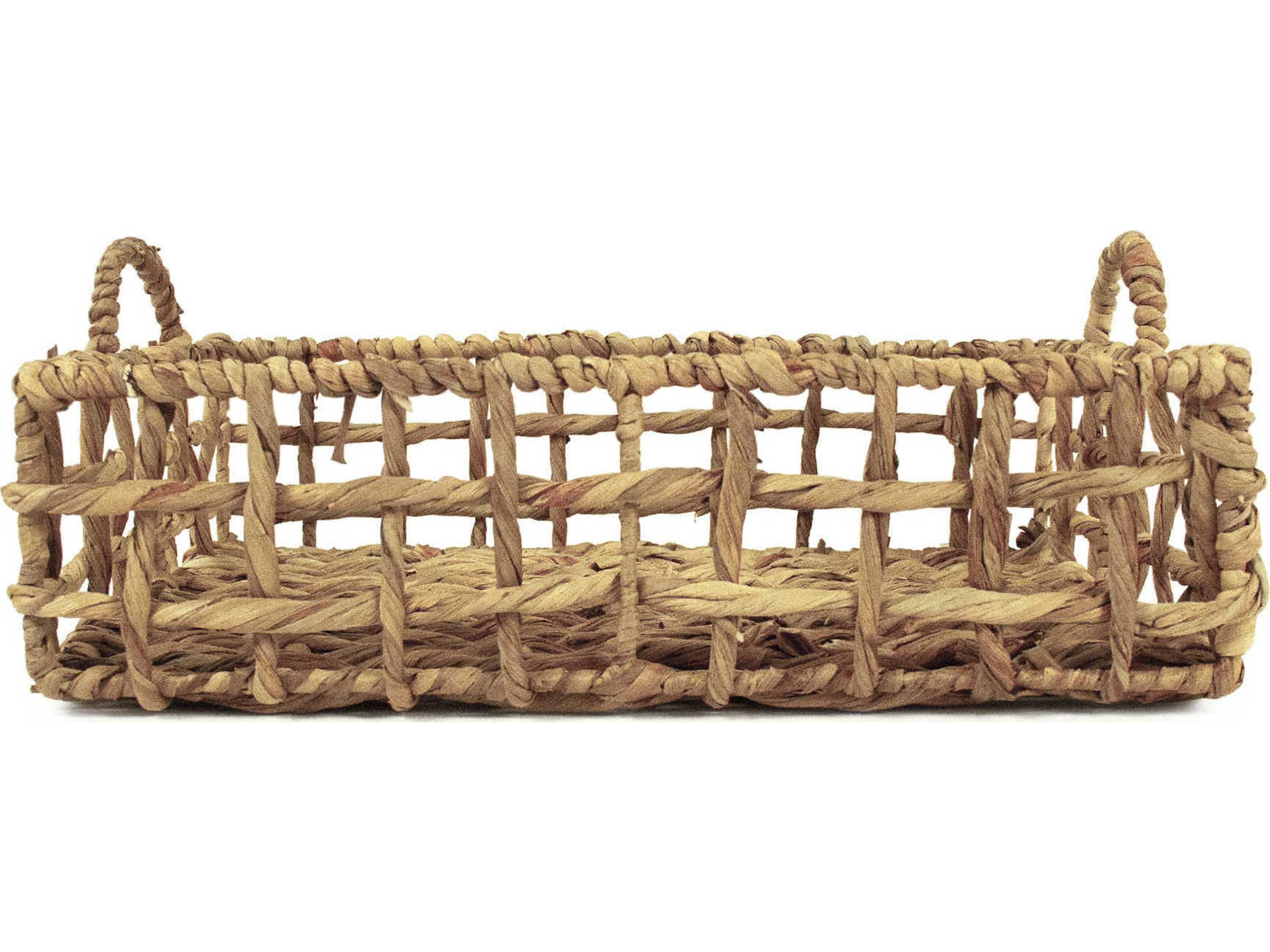 Zentique Brown 18" Woven Serving Tray