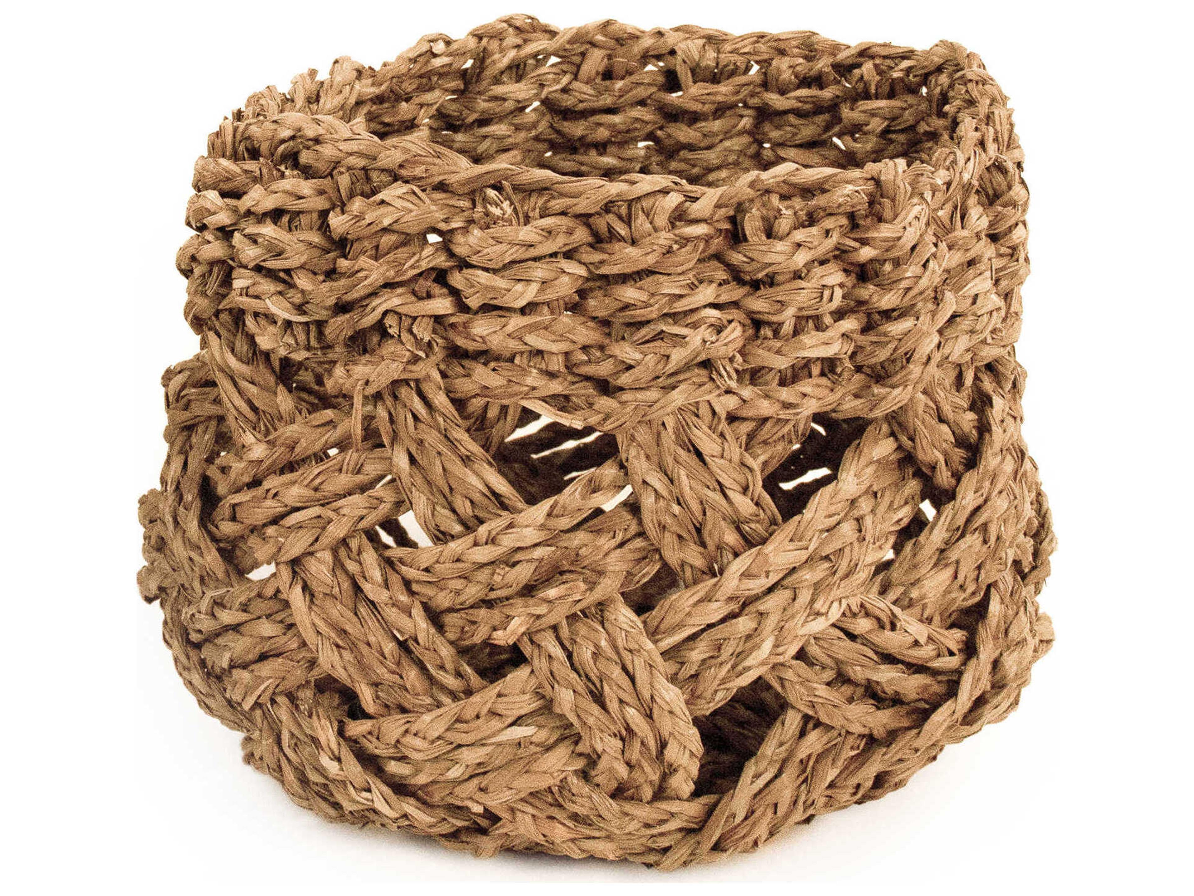 Zentique Woven Dark Brown Storage Bin Small