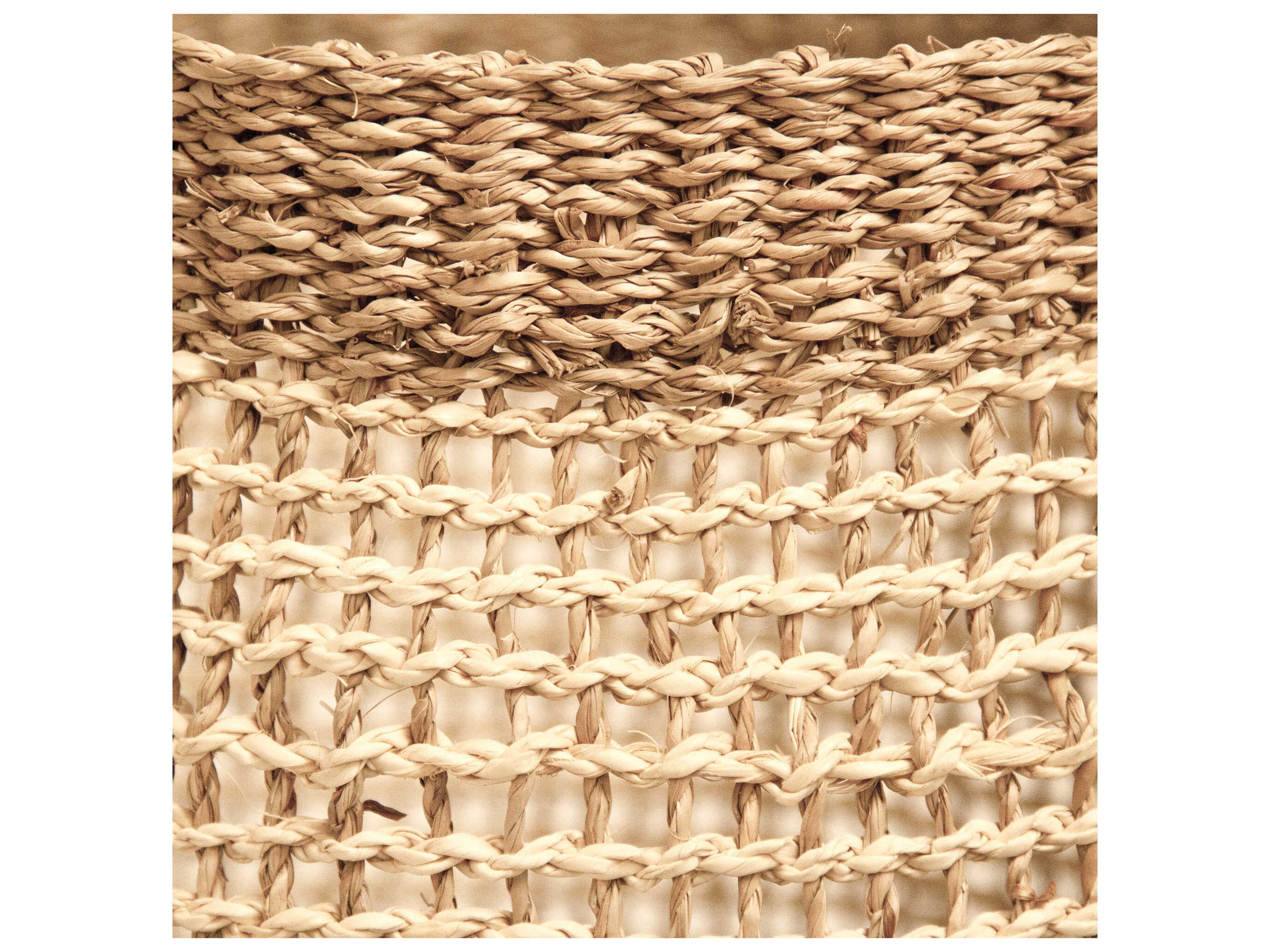 Zentique Woven Beige Brown Storage Bin Large