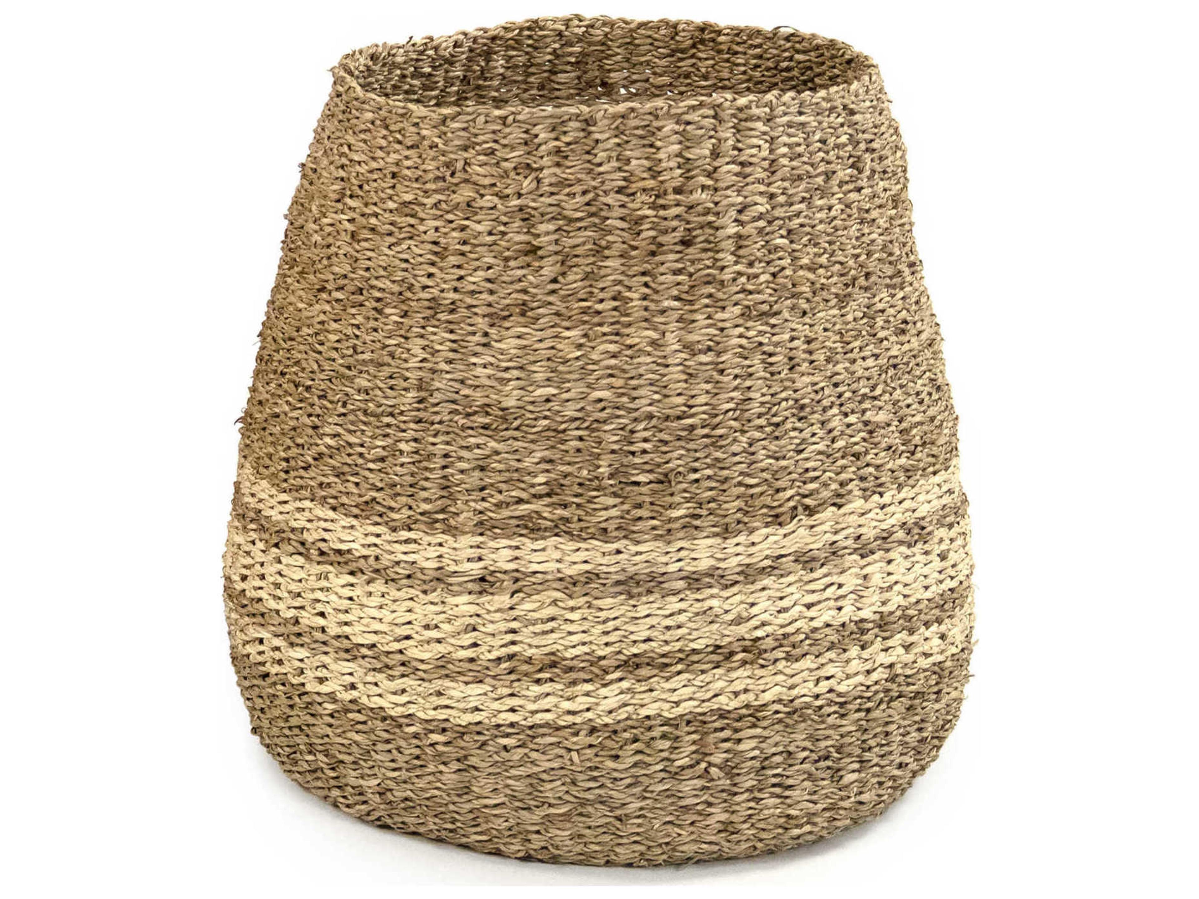 Zentique Brown / Beige 14" Woven Basket