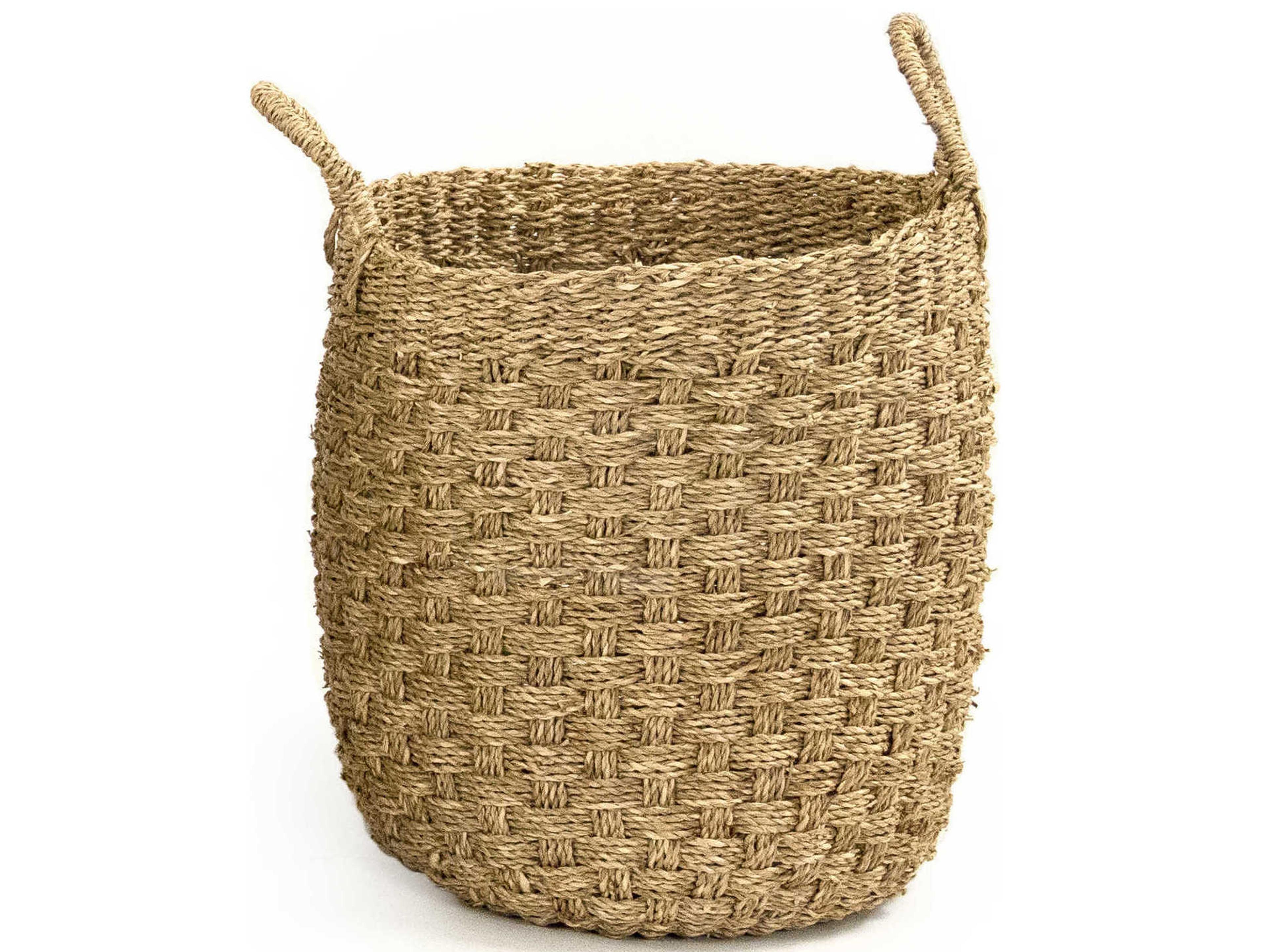 Zentique Brown 13" High Woven Basket