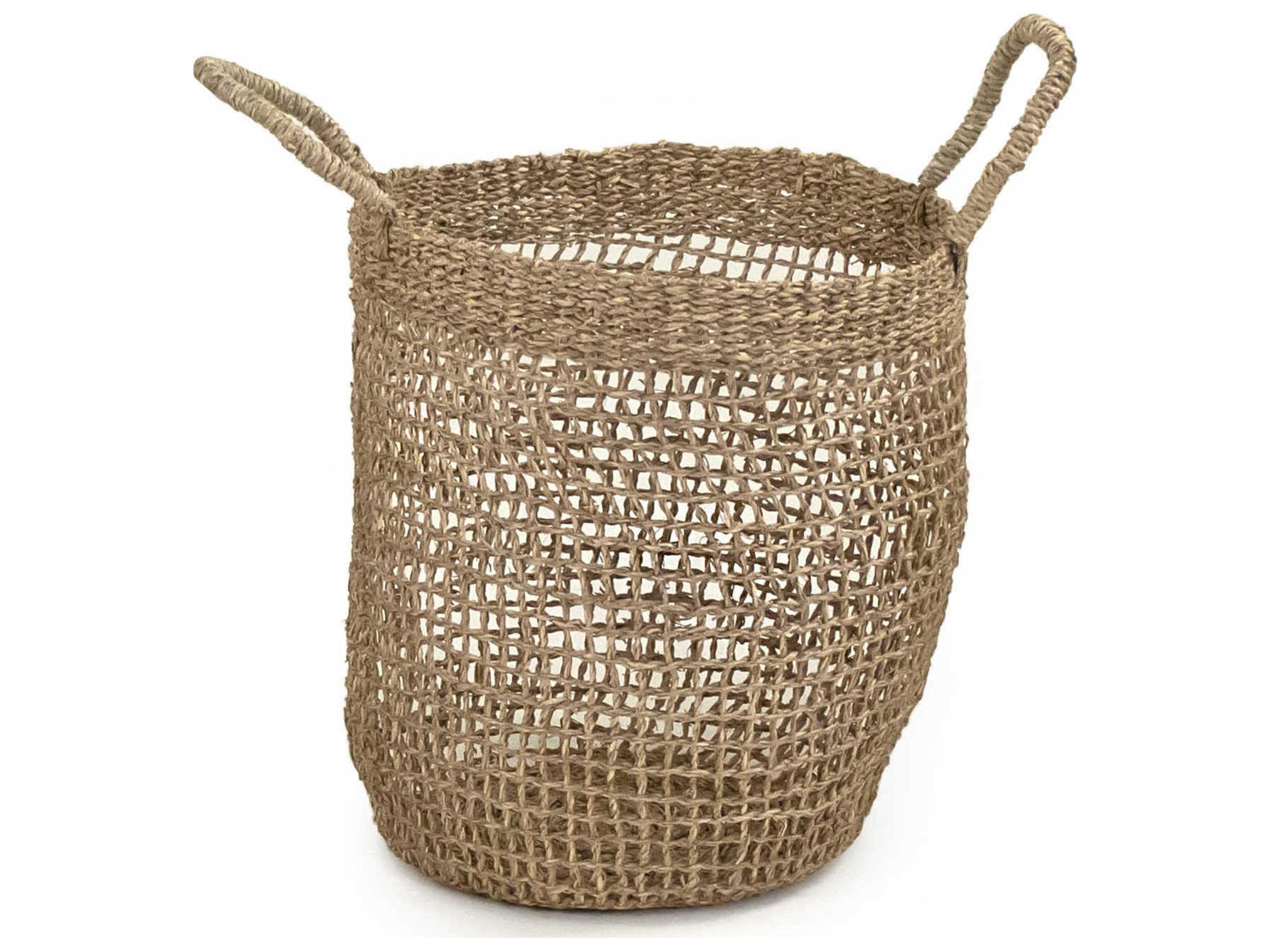 Zentique Brown 14" Woven Basket