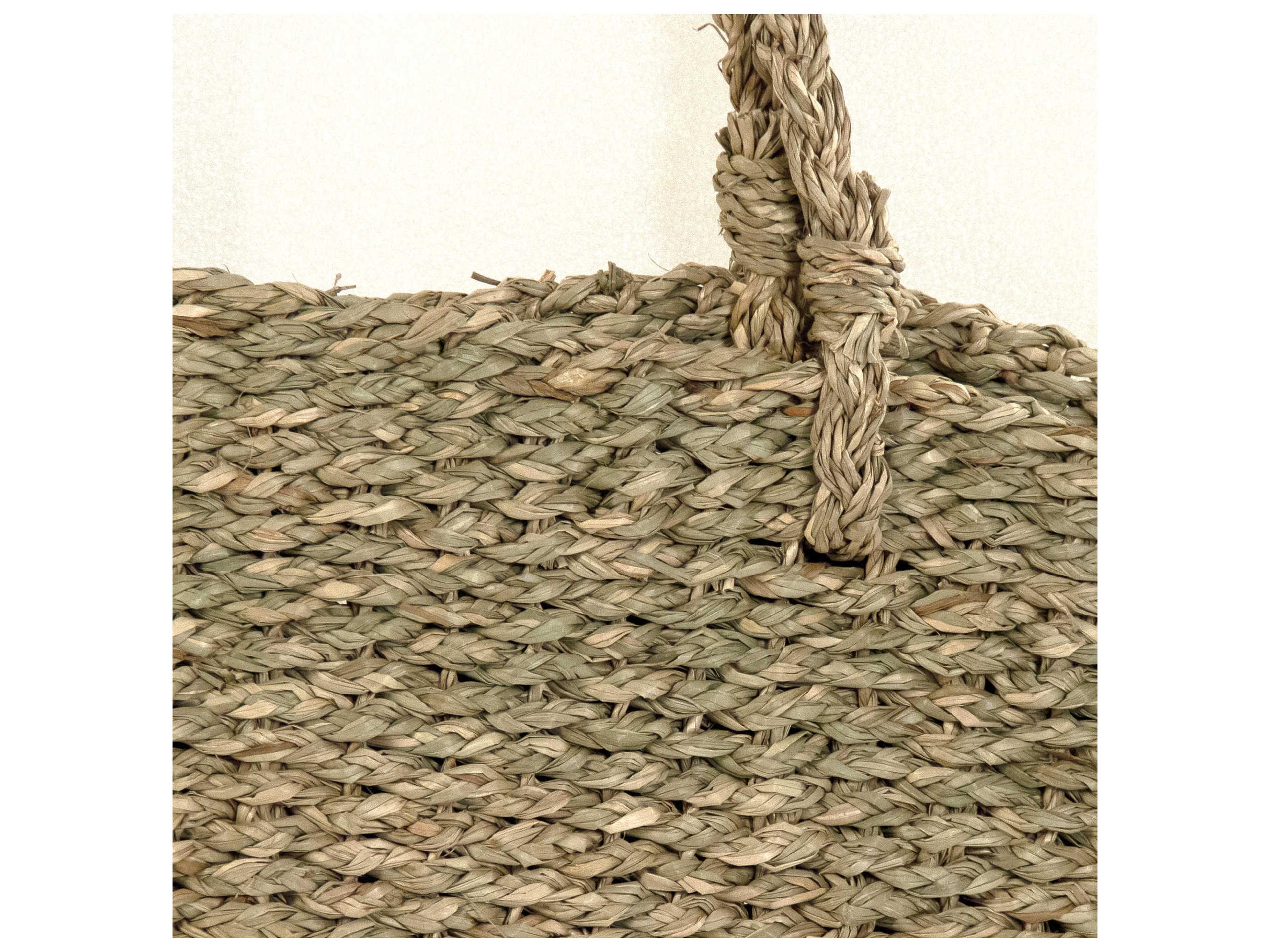 Zentique Brown Woven Handbag Set of 2