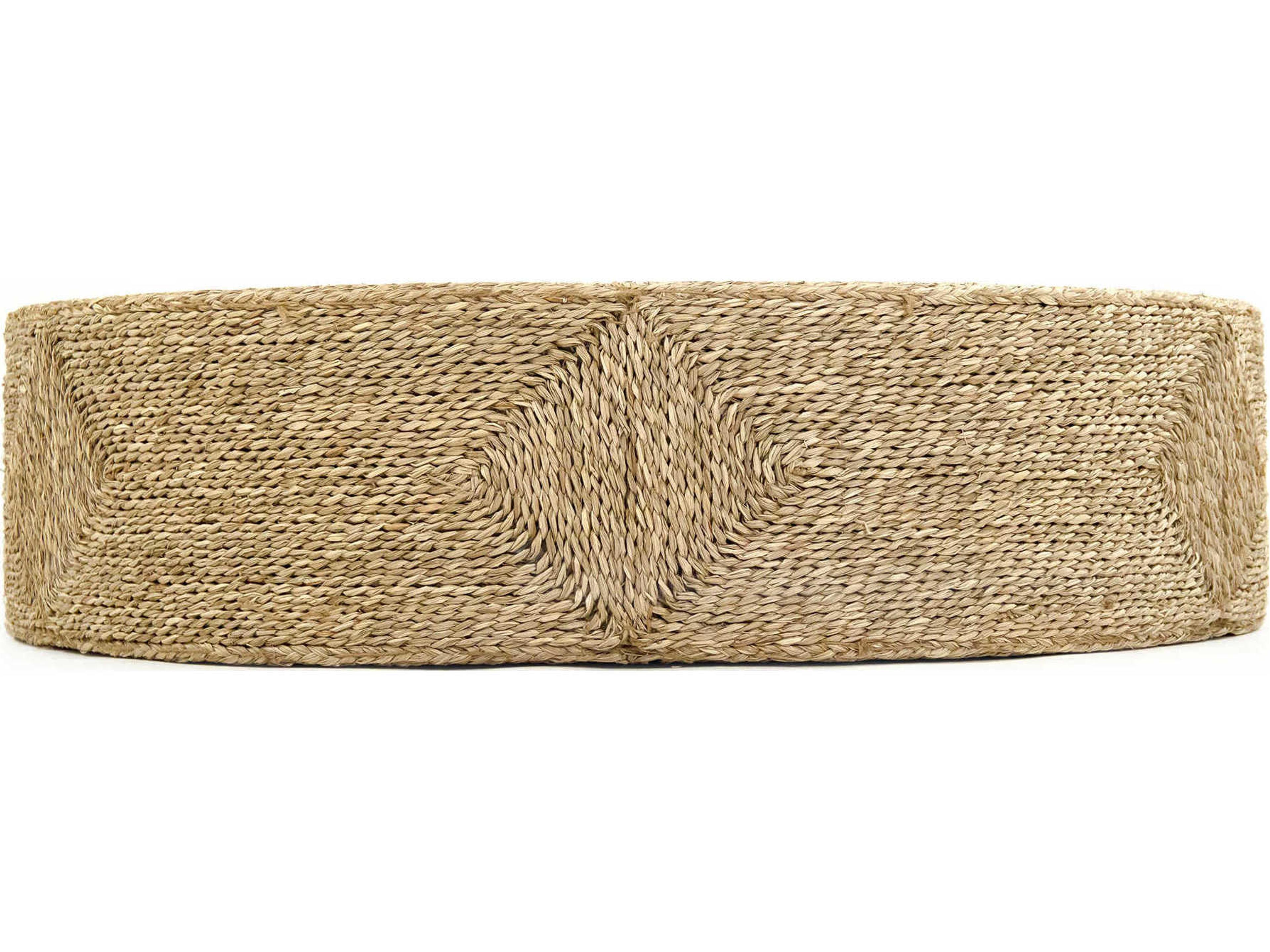 Zentique Brown Ottoman