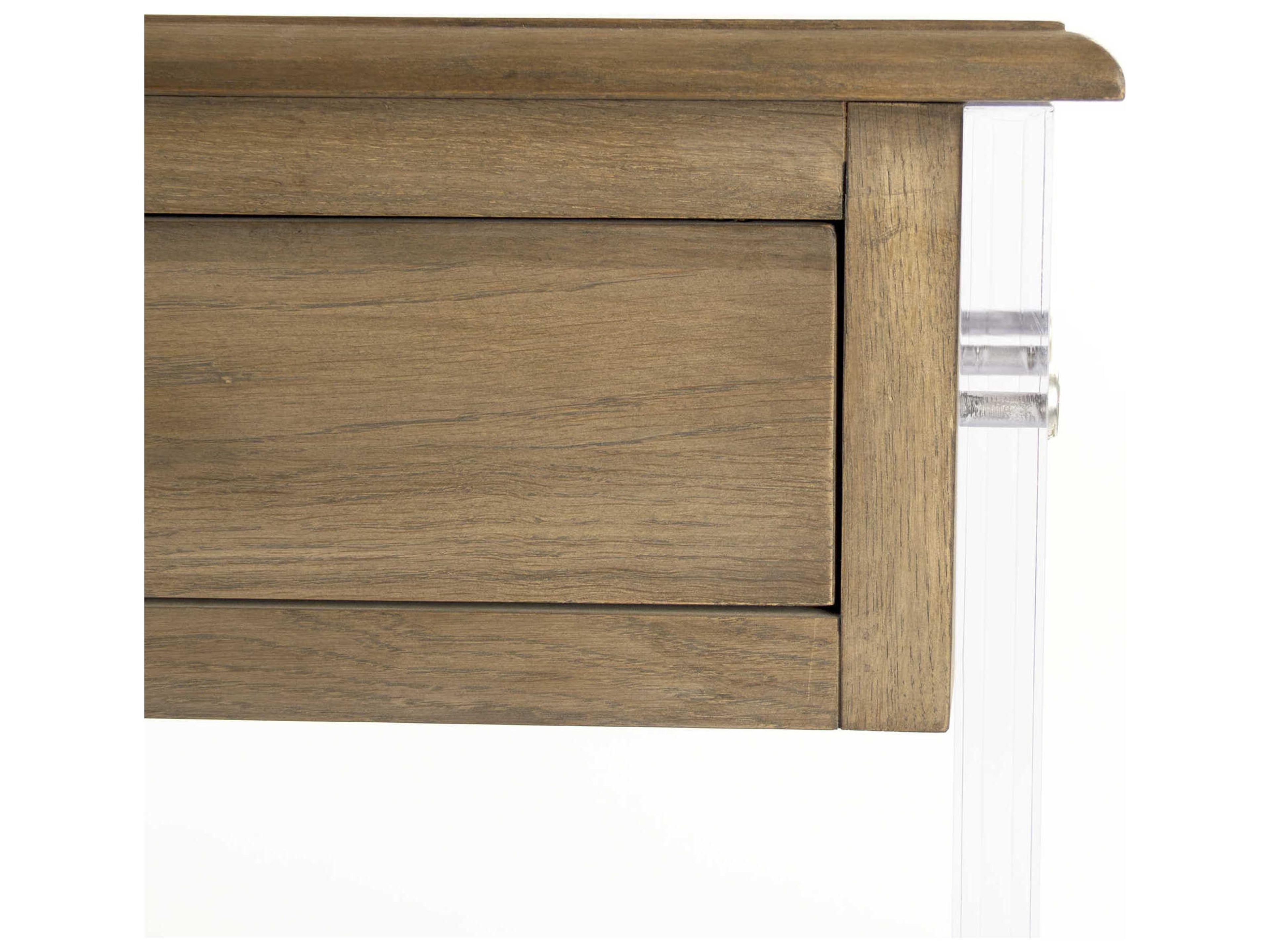 Zentique Talon Rectangular Wood Natural Dry clear Console Table