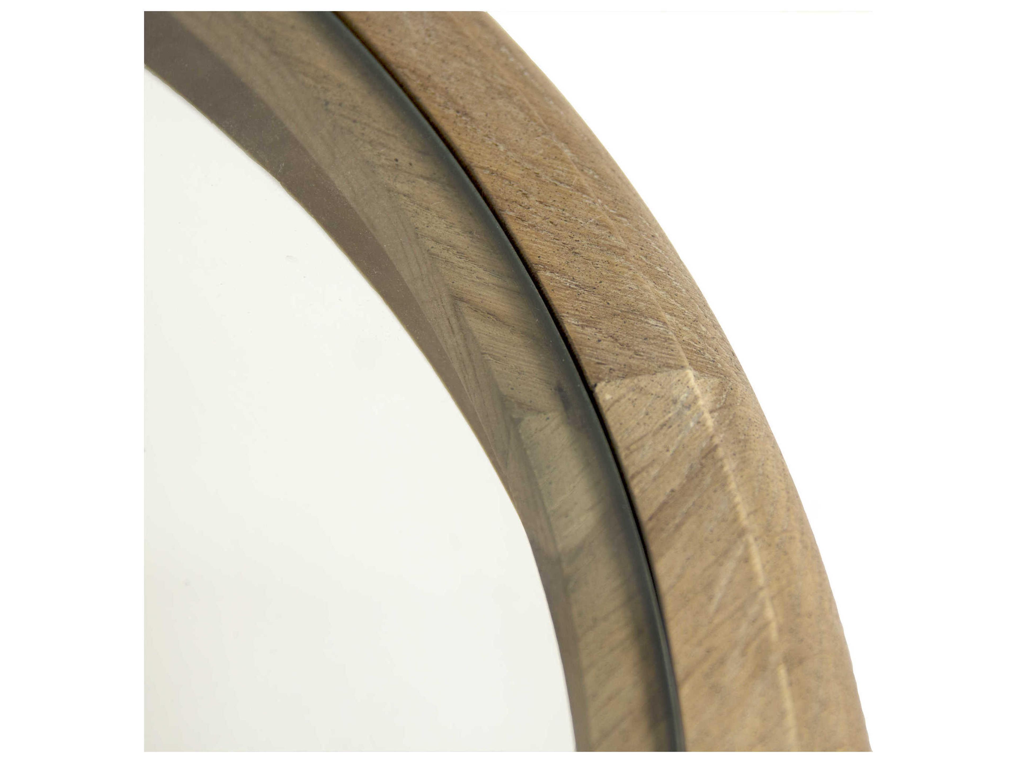 Zentique Round Glass Brown Clear Coffee Table