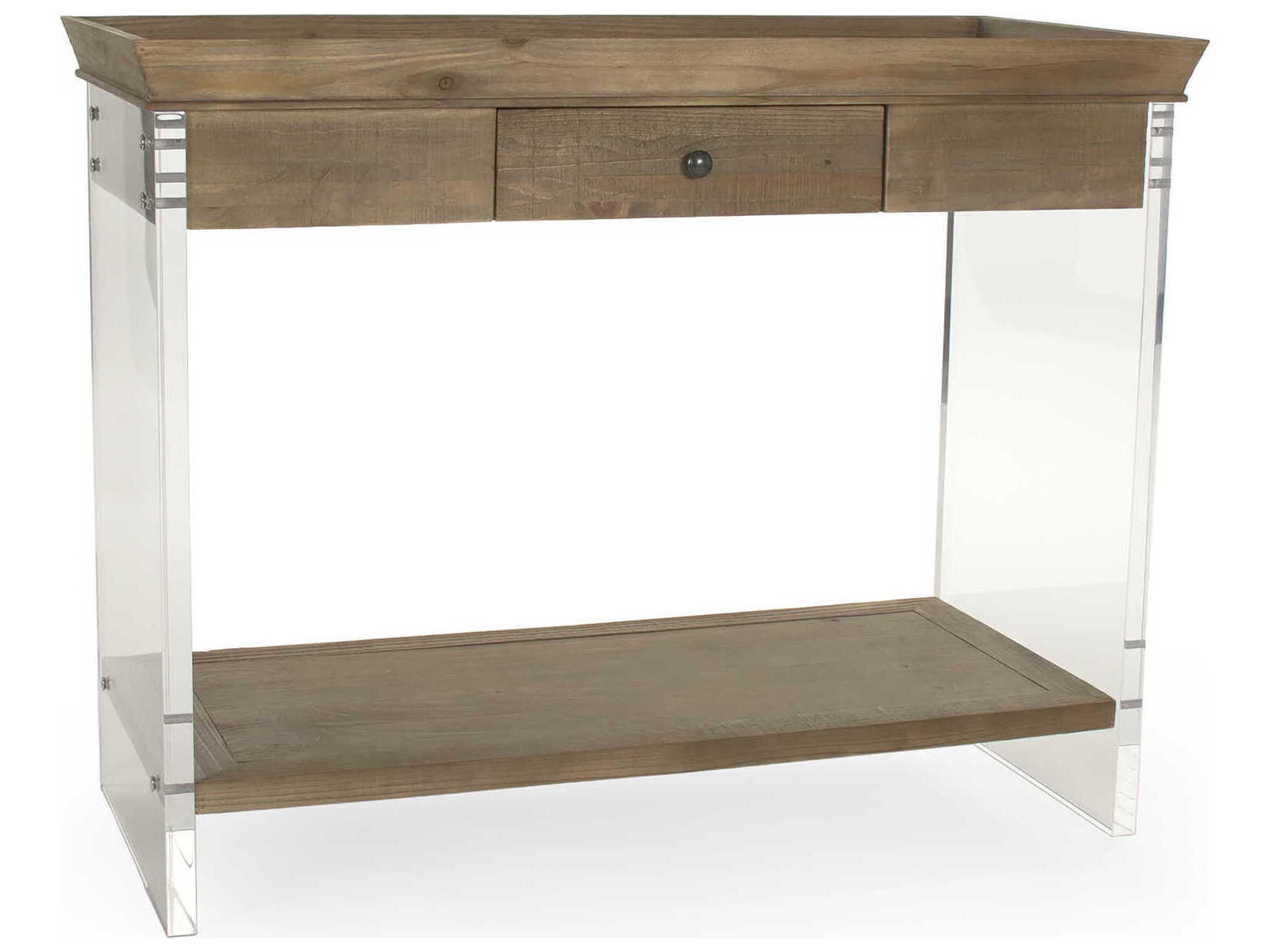 Charmain Rectangular Wood Natural Dry Console Table