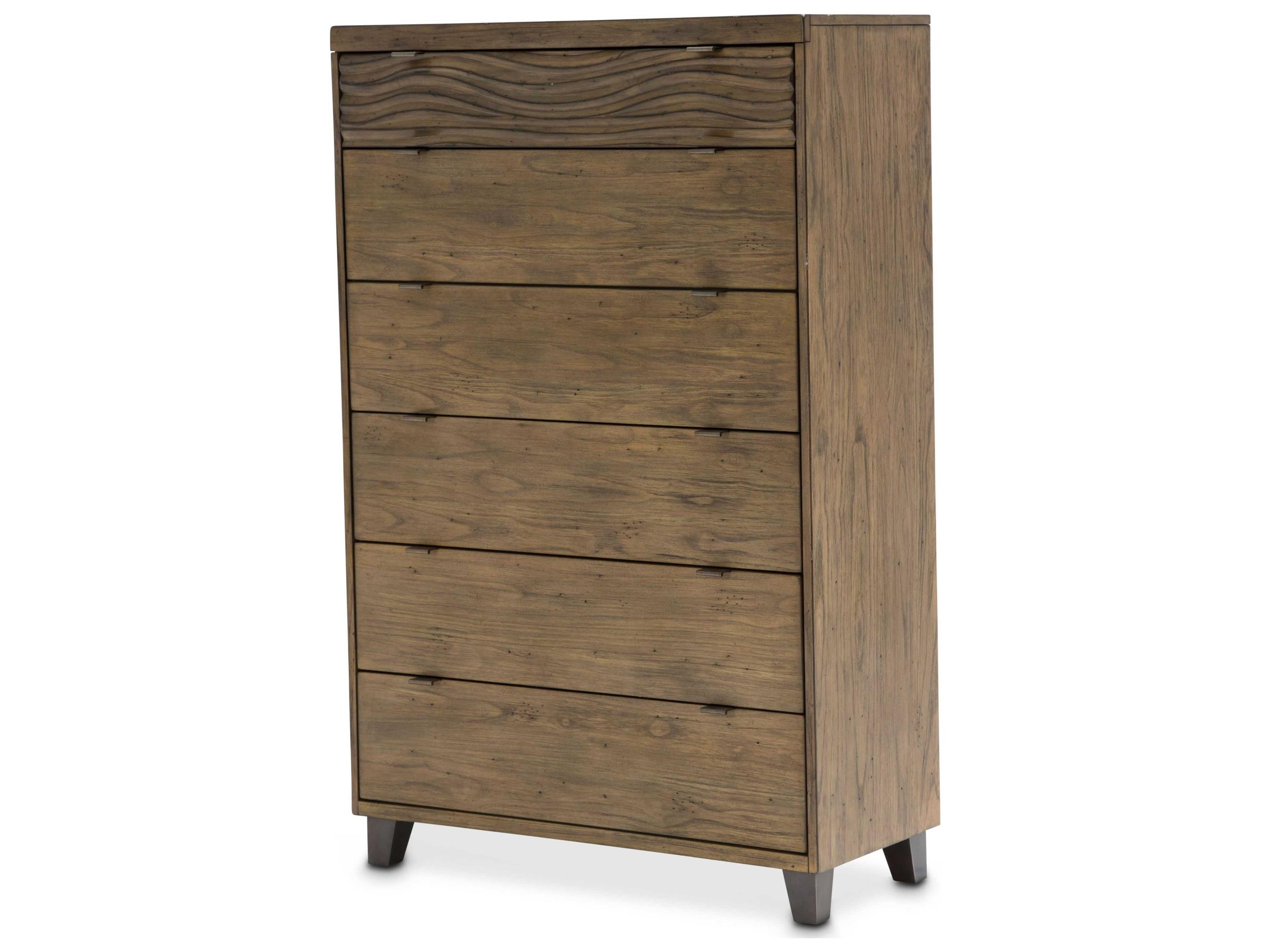 Del Mar Sound Brown Acacia Wood Accent Chest