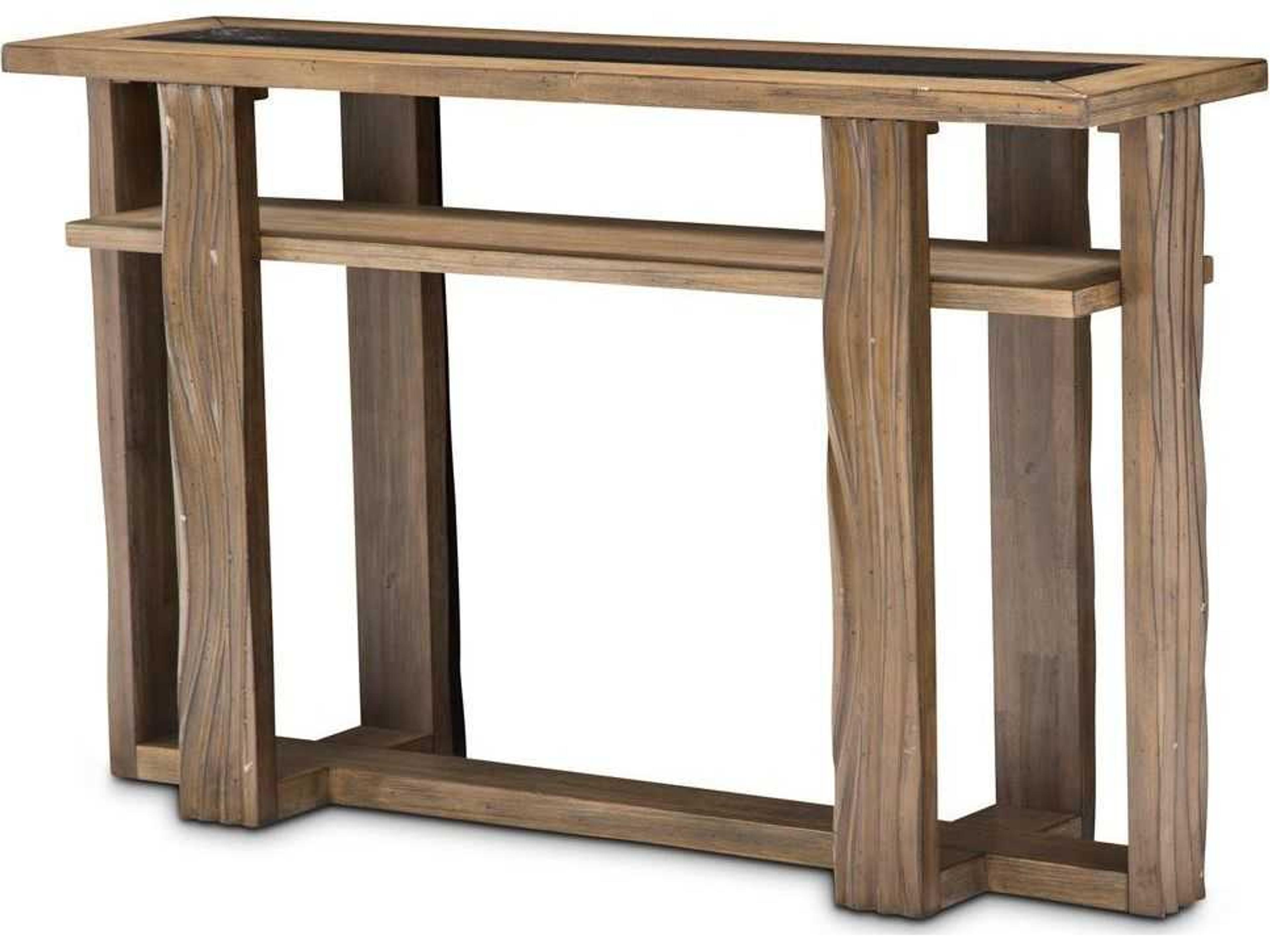 Del Mar Sound Rectangular Glass Console Table