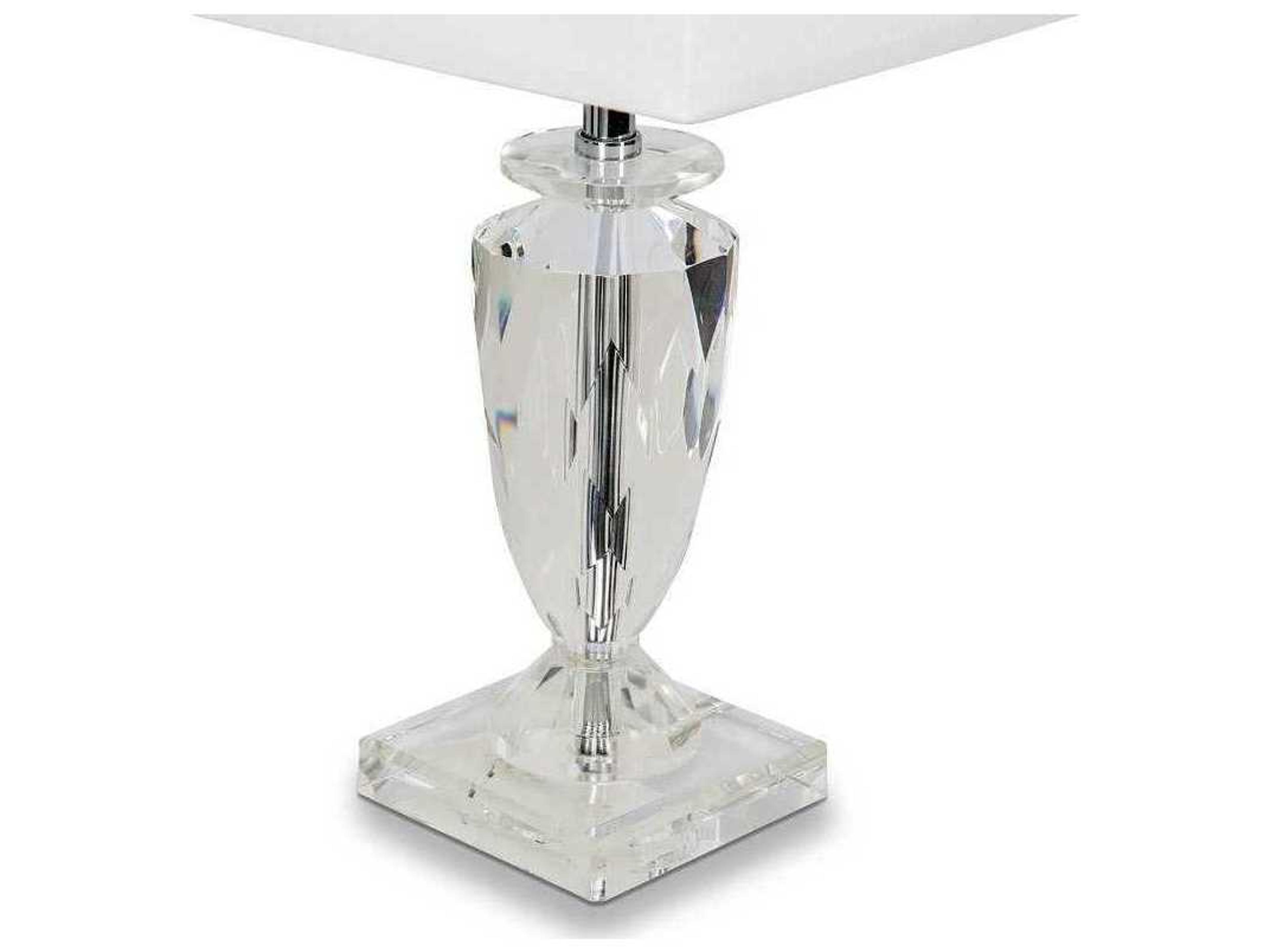 Luxecor Gilded Crystal Clear Table Lamp