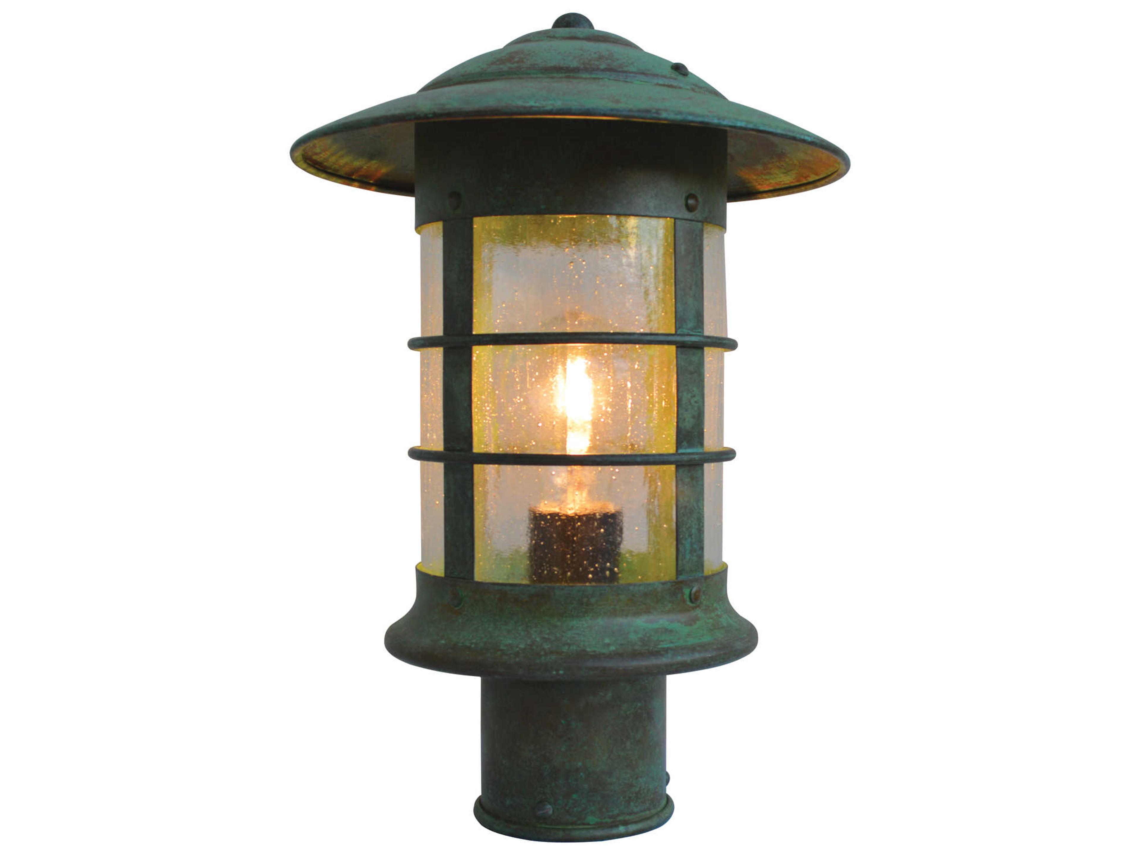 Newport 1 - Light Glass Outdoor Post Light