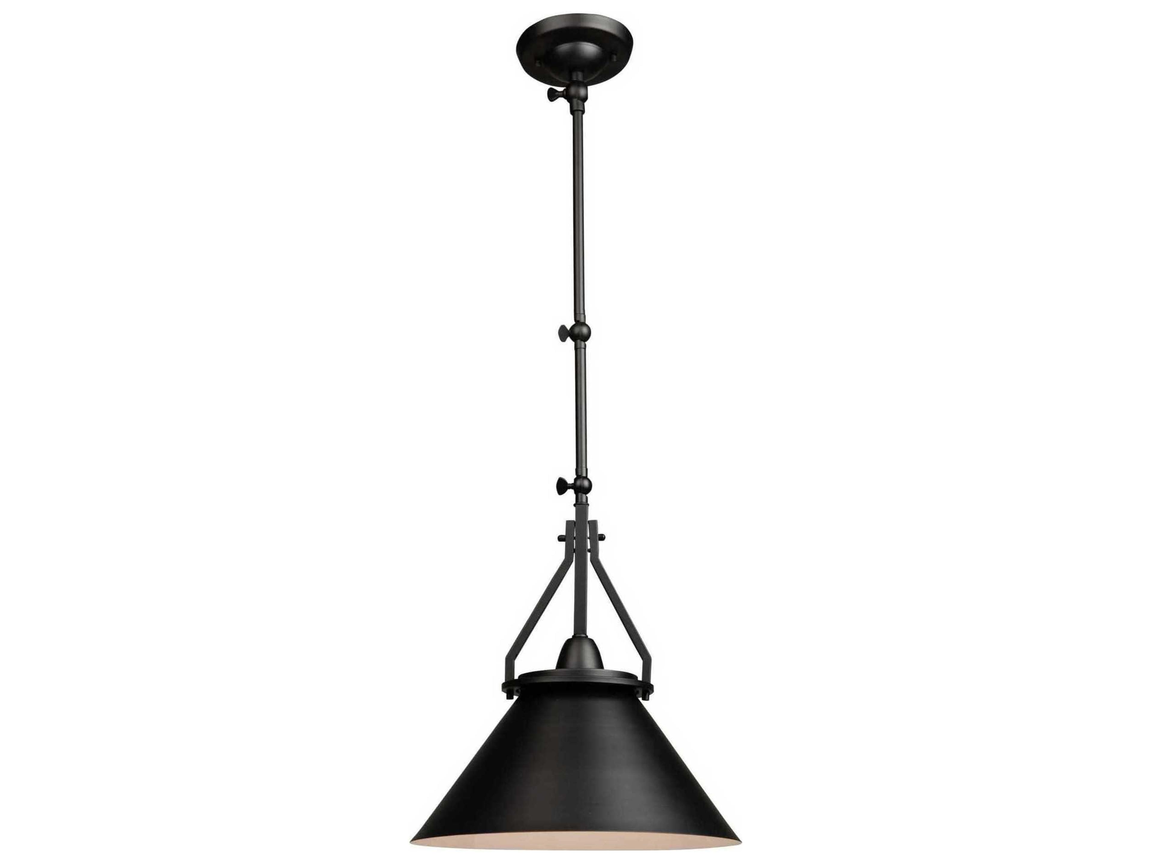 Brydon Convertible Pendant Sconce Black Industrial