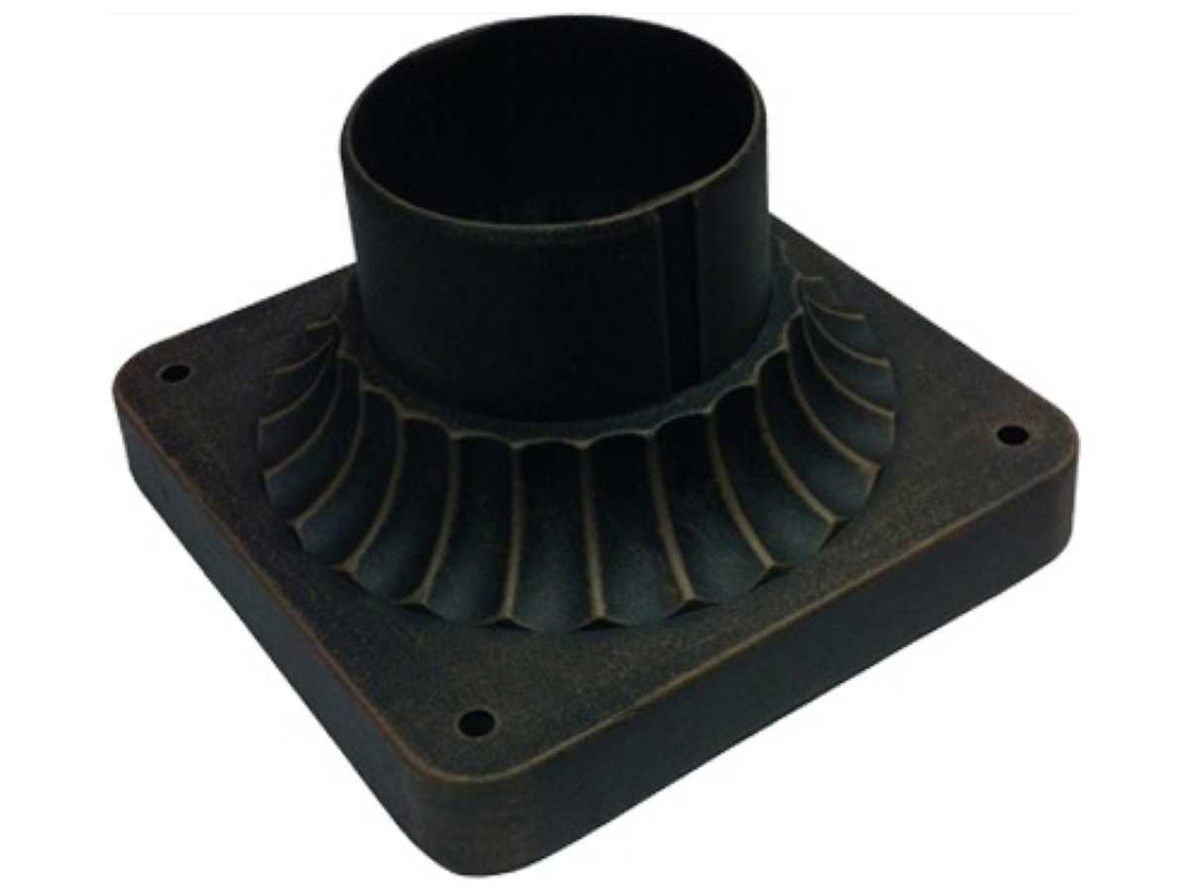 Classico Black Outdoor Post Mount Base