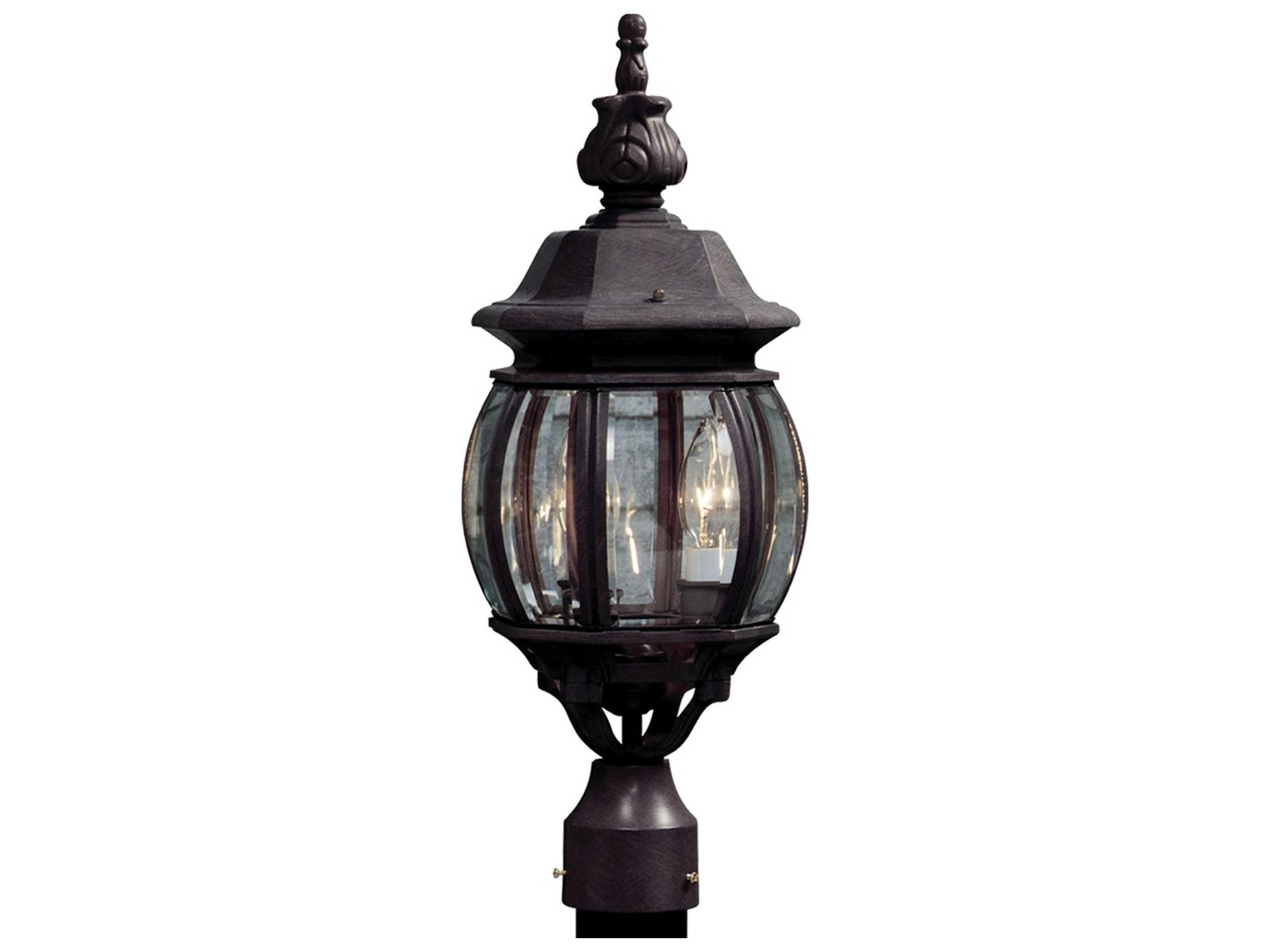 Classico Outdoor Post Light in Rust