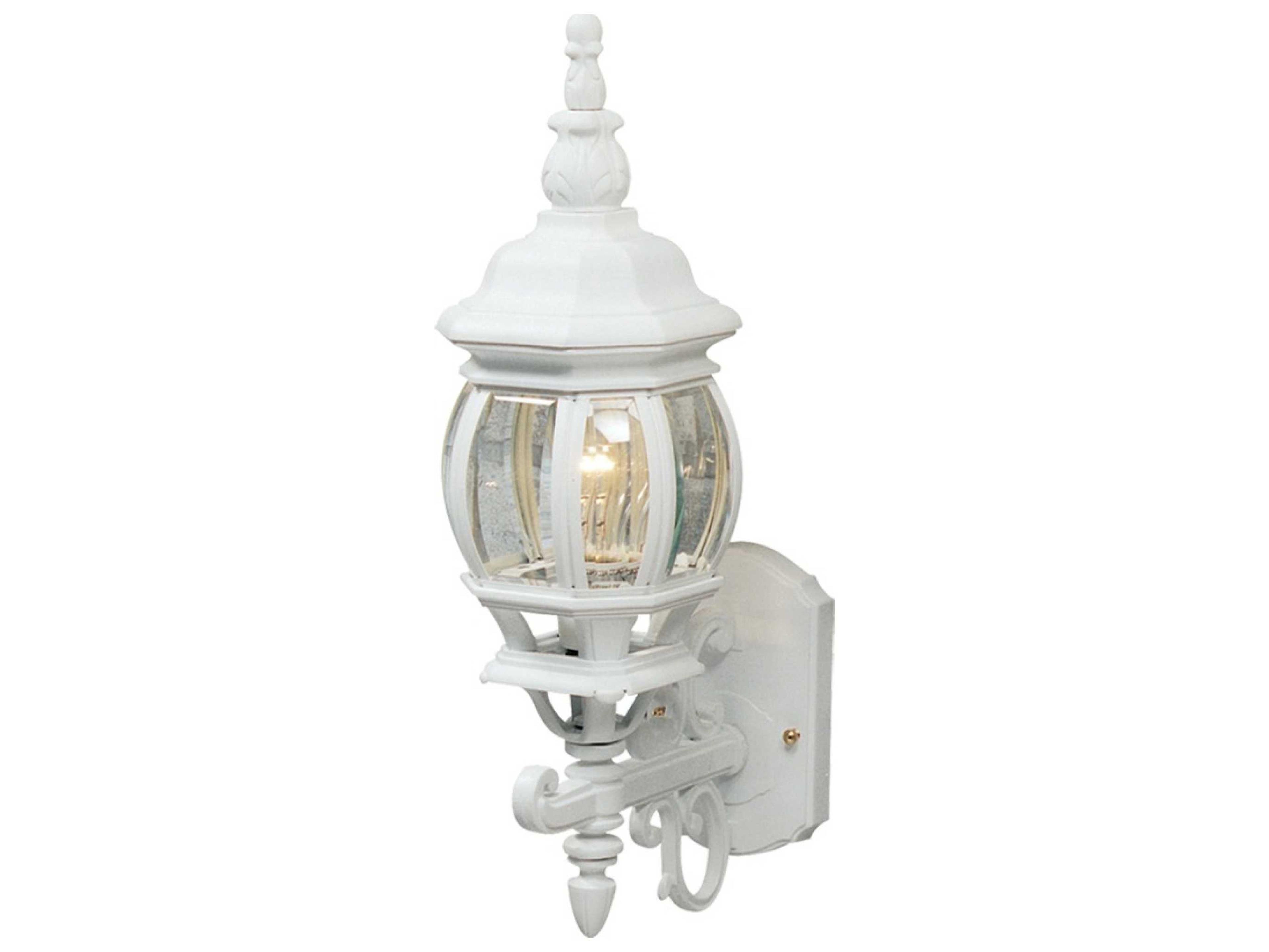 Classico 1-Light White Outdoor Wall Light