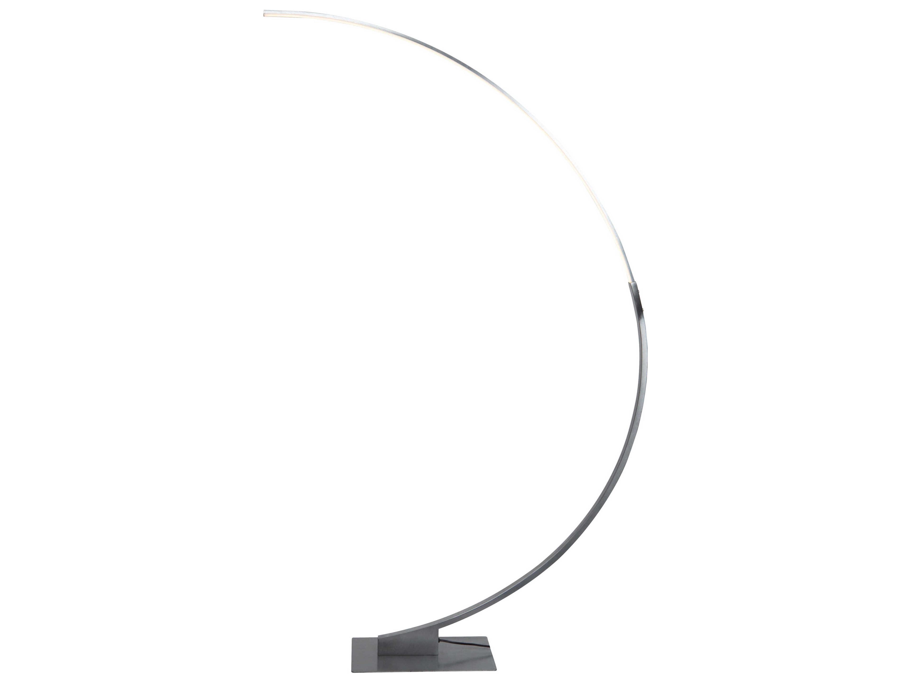 Cortina LED Arc Floor Lamp Brushed Grey