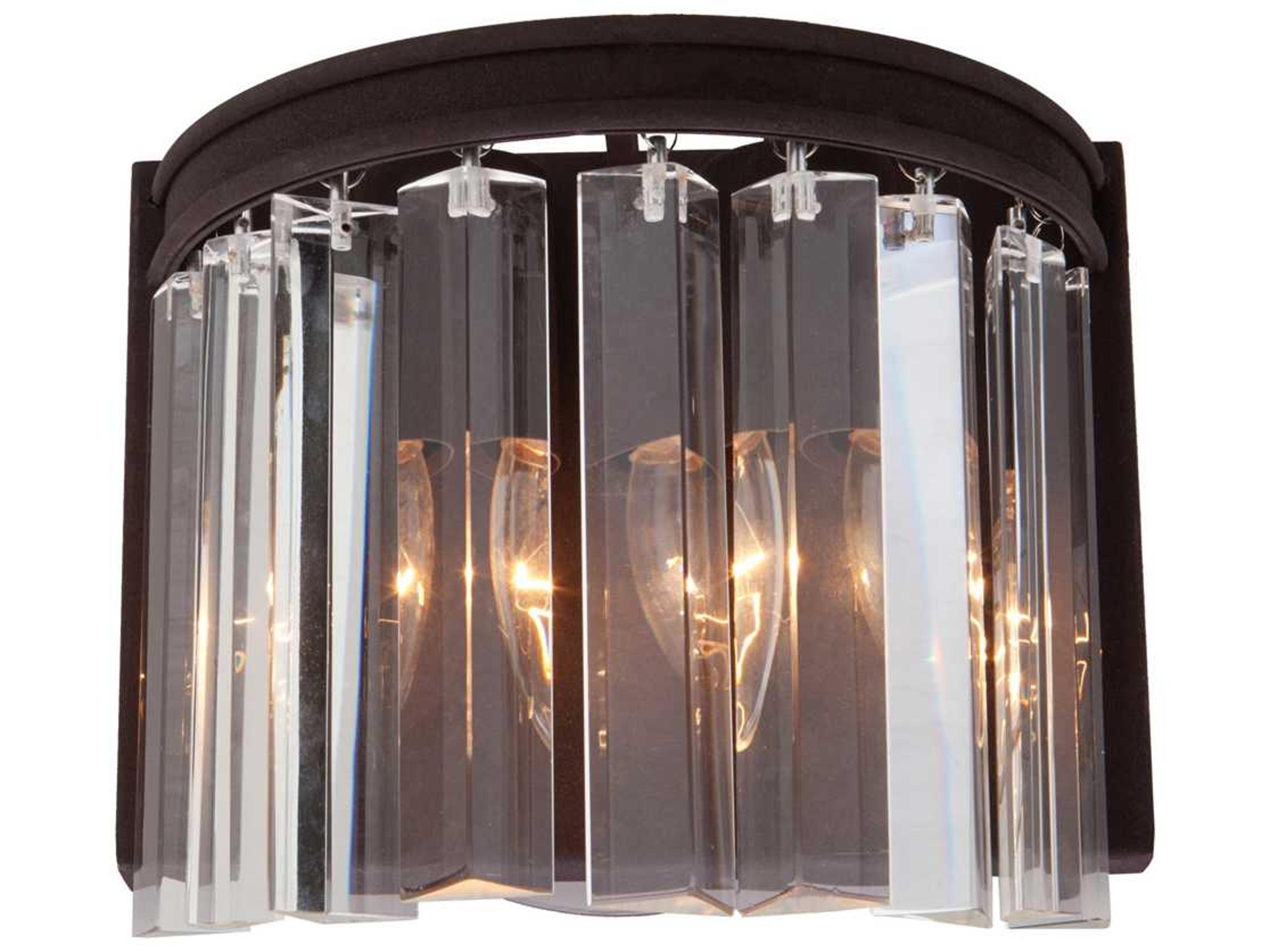 El Dorado Wall Sconce in Java Brown with Crystal